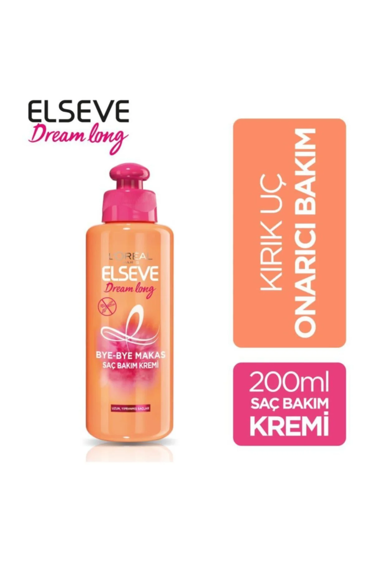 L'oréal Paris Elseve Dream Long Bye-bye Makas Saç Bakım Kremi 200 Ml L'oréal Paris Elseve Dream Long Bye-bye Makas Saç Bakım Kremi 200 Ml