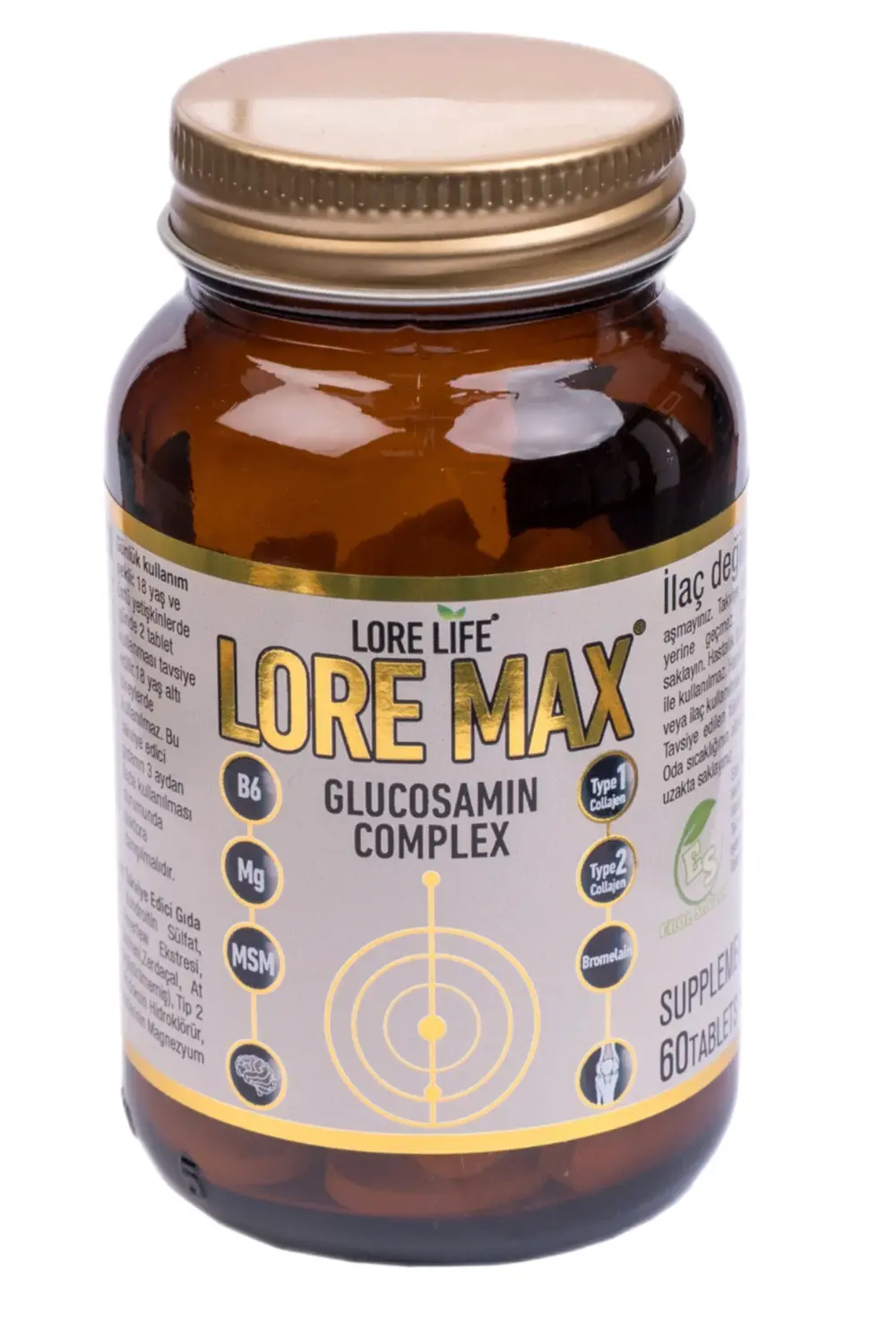 Lore Max Glukozamin Complex Takviye Edici Gıda 60 Tb