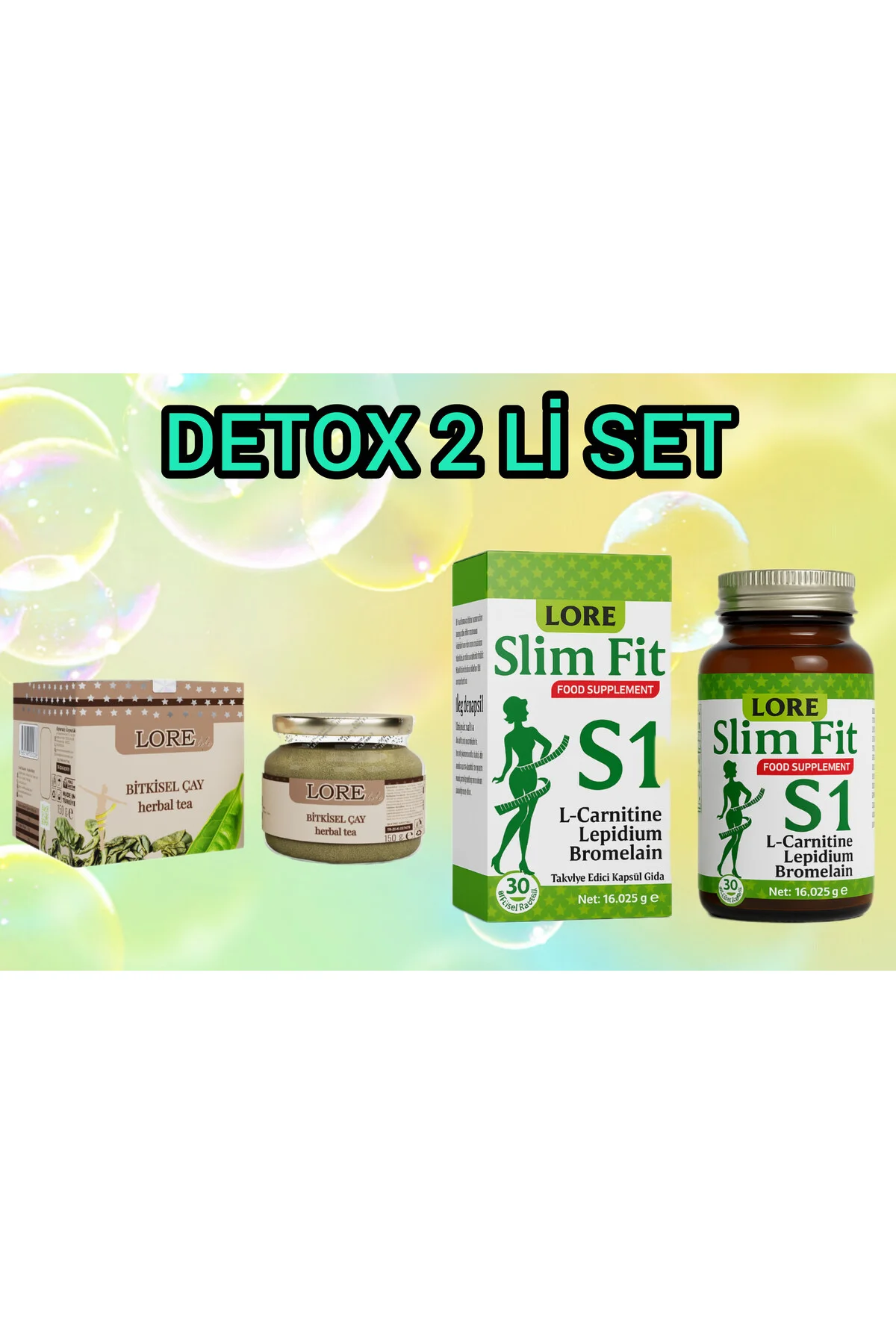 LORE SLİM FİT S1 30KP VE HERBAL DETOX ÇAY