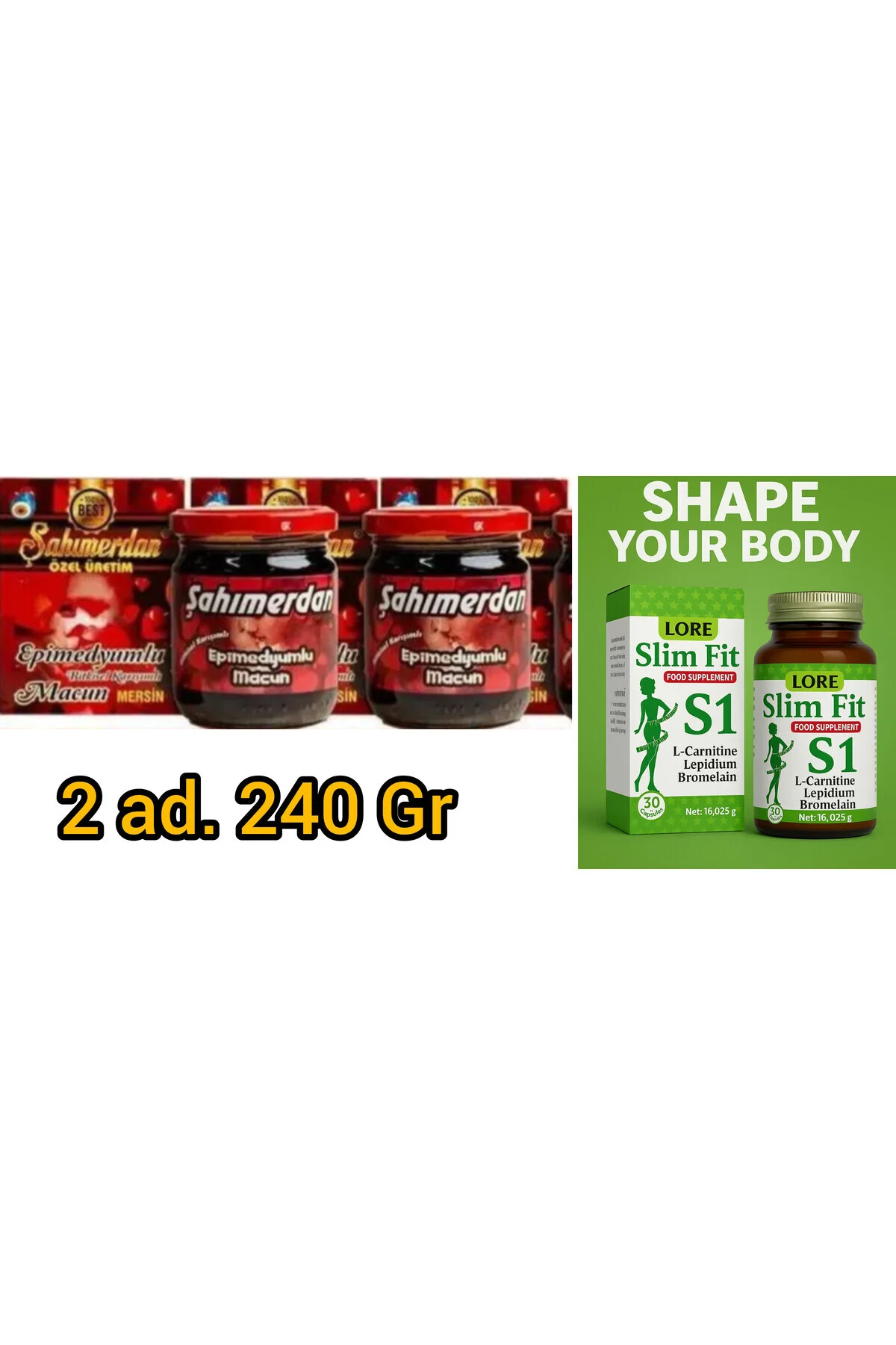 LORE SLİM FİT S1 ve MACUN 240GR 2 ADET