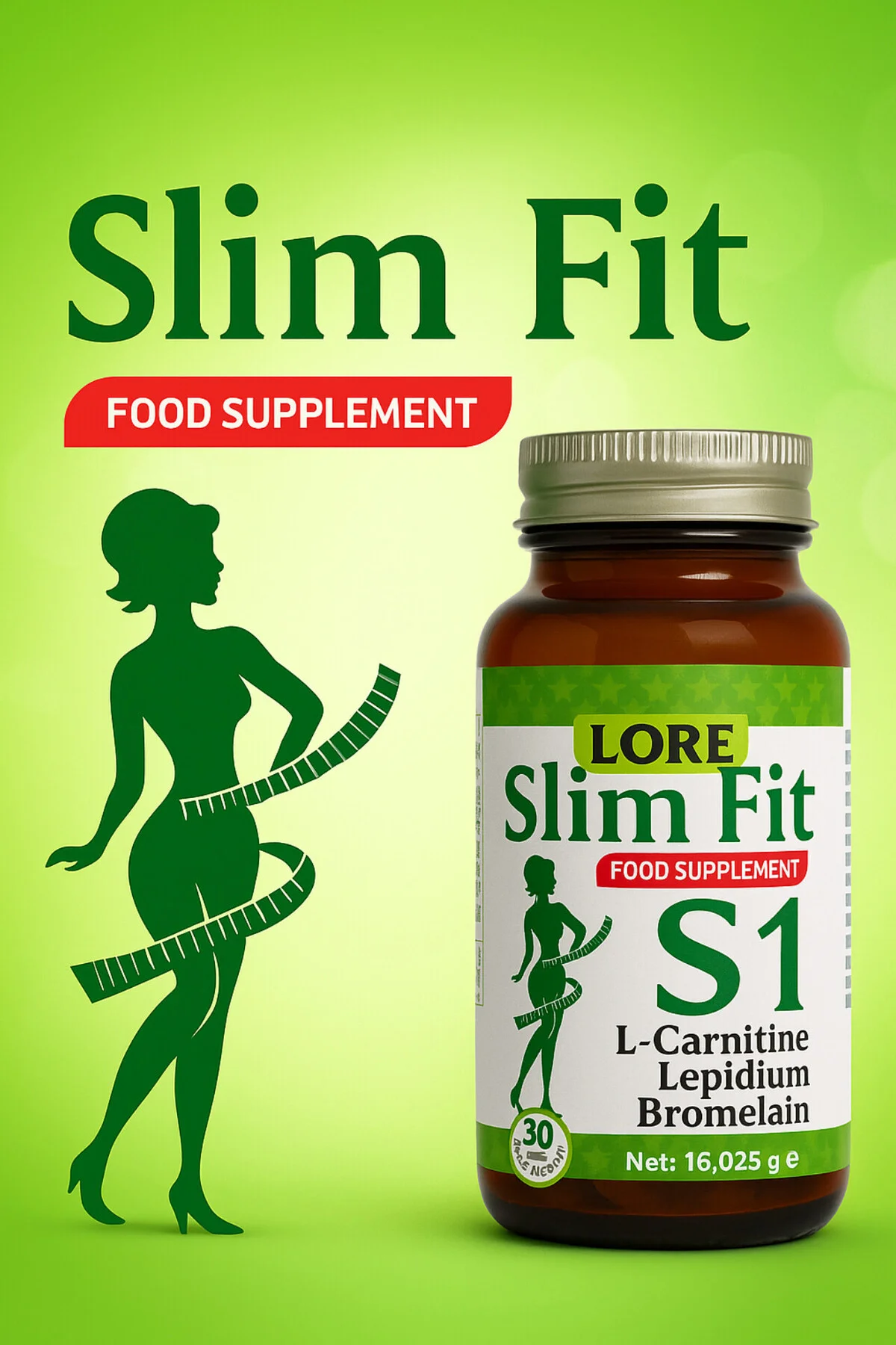 LORE SLİMFİT S1 30KP LCARNİTİN, BROMALEİN,, LEPİDİUM Fiyatı, Yorumları ve Özellikleri