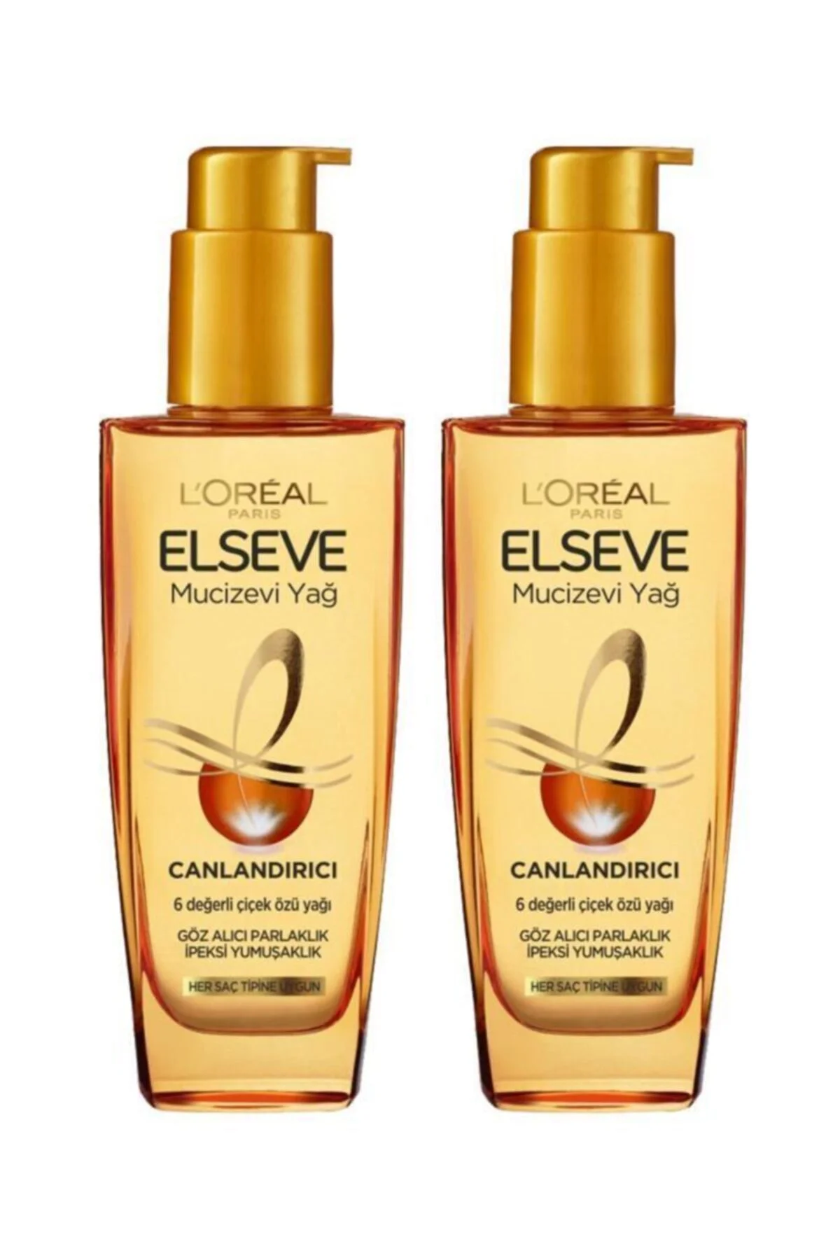 Loreal Elseve Mucizevi Canlandırıcı Bakım Yağı 100 ml X2