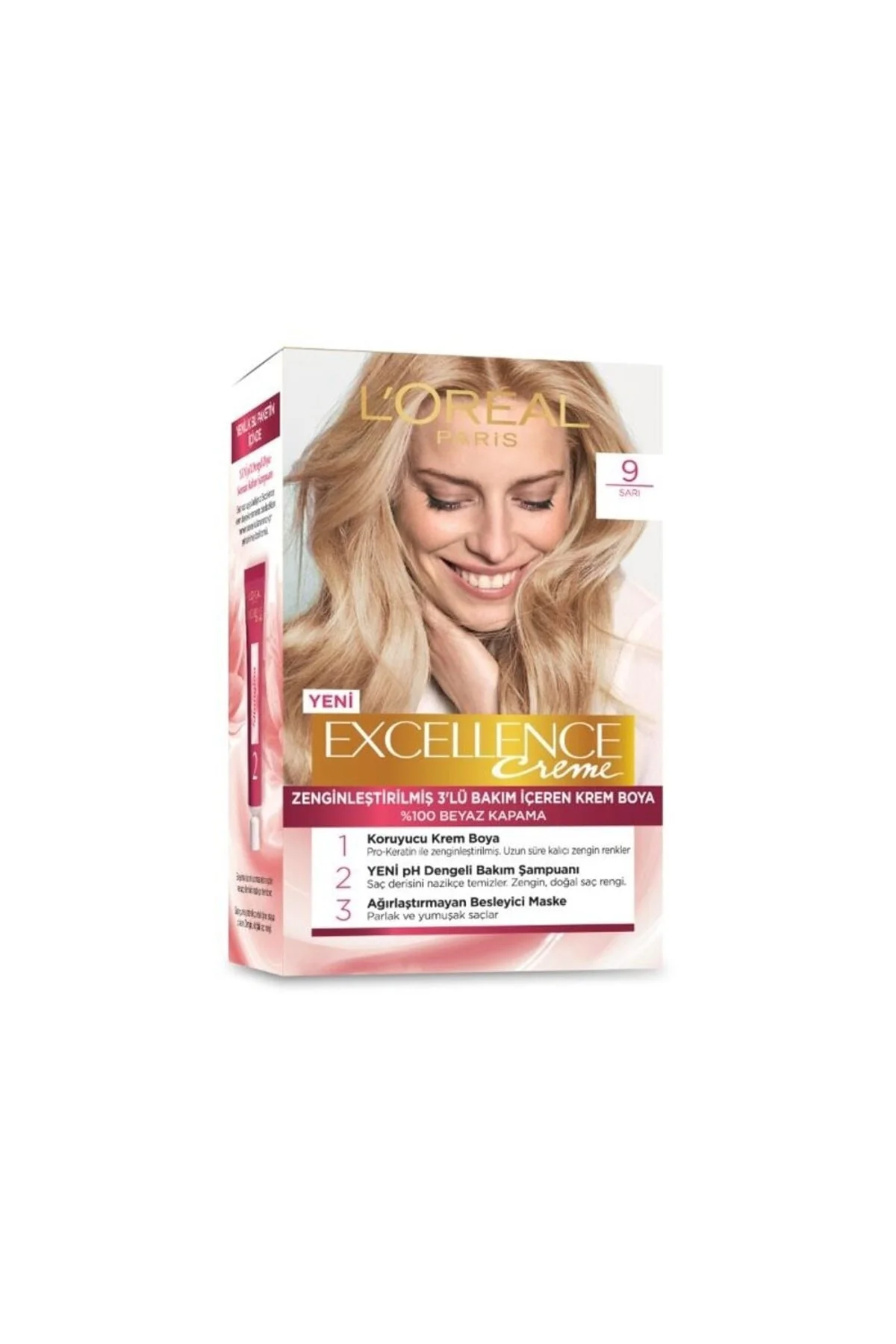 Loreal Paris Creme Saç Boyası - 9,1 Sarı Küllü