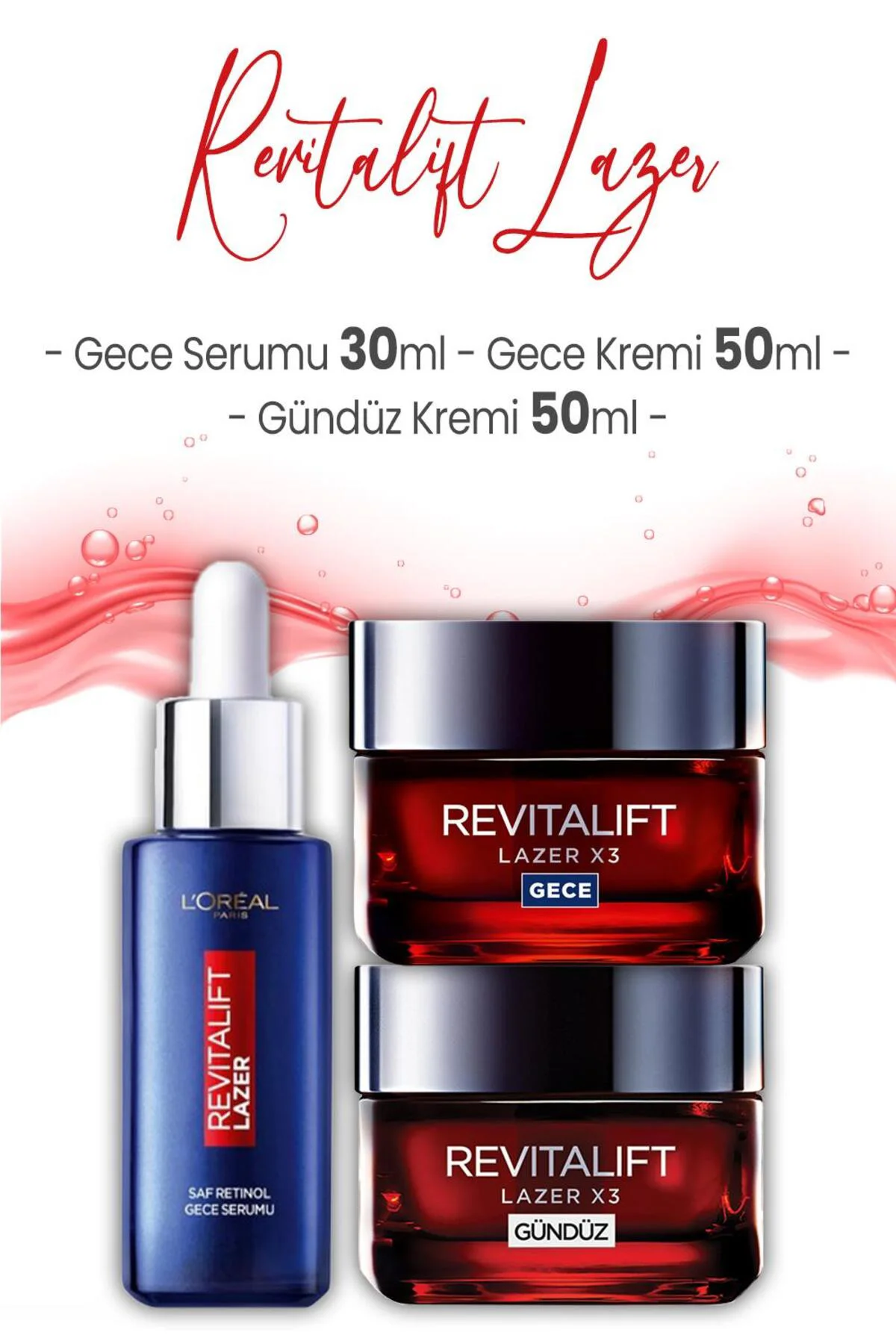 Loreal Paris Revitalift Lazer Yaşlanma Karşıtı Bakım Seti 3 Loreal Paris Revitalift Lazer Yaşlanma Karşıtı Bakım Seti 3