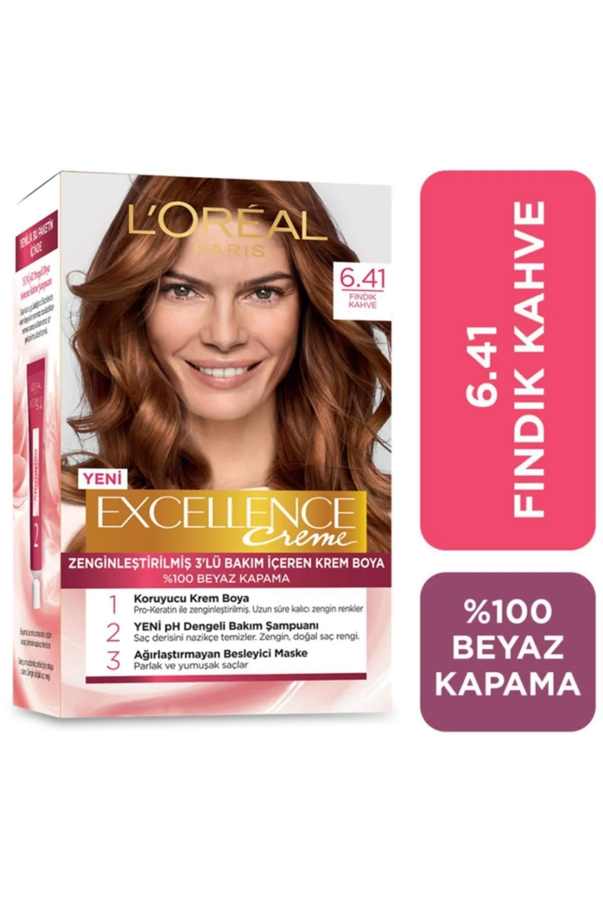 L'Oreal ParisSaç Boyası Fındık Kahve 6-41 Kategori: Saç Boyası