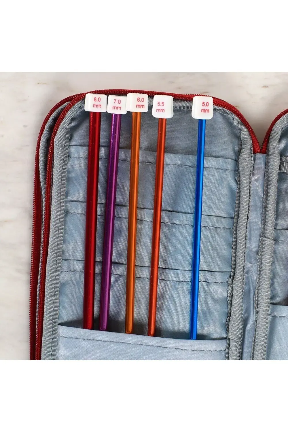 Loren Çantalı Tunus Tığı ve Örgü Aksesuarları Seti