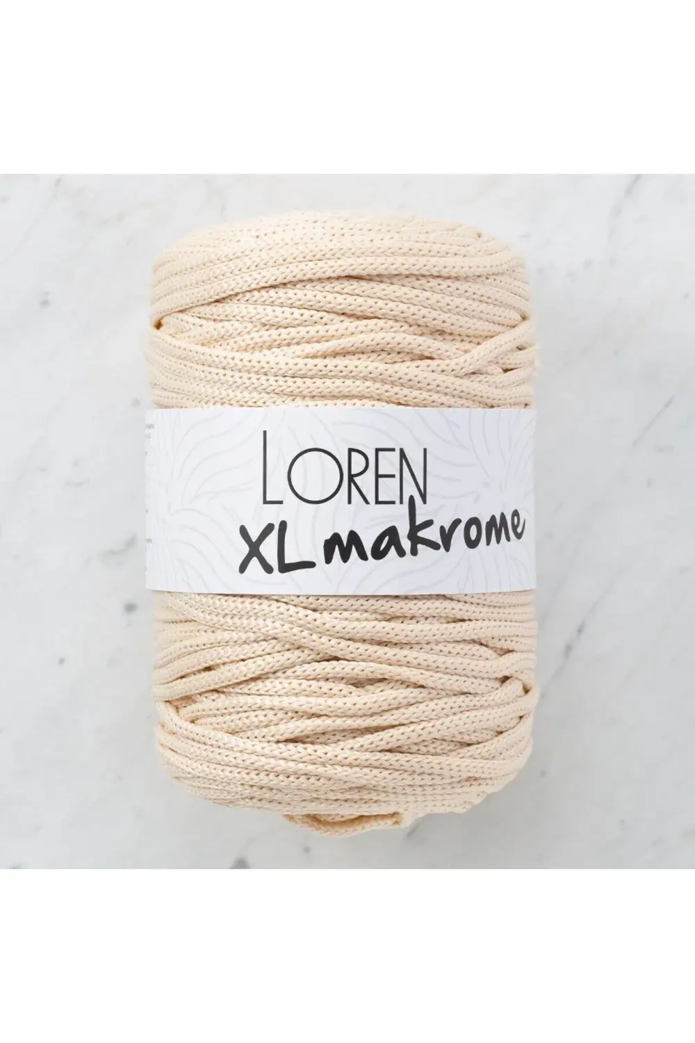 Loren XL Makrome Açık Bej El Örgü İpi - R040 - 33705