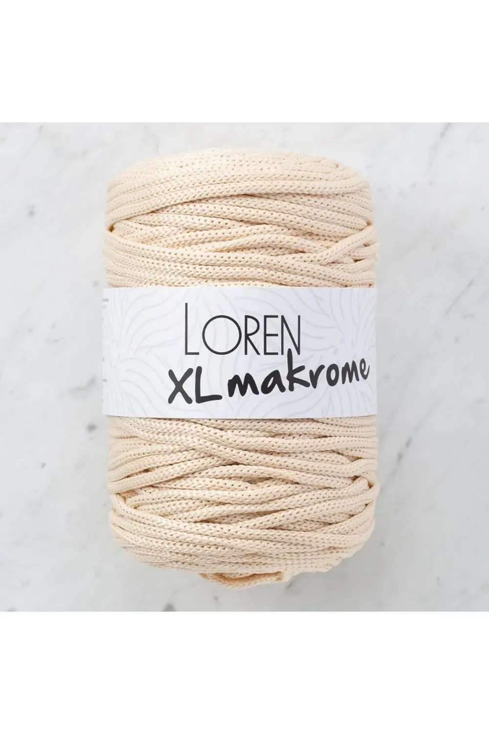 Loren XL Makrome Açık Bej El Örgü İpi - R040 - 33705