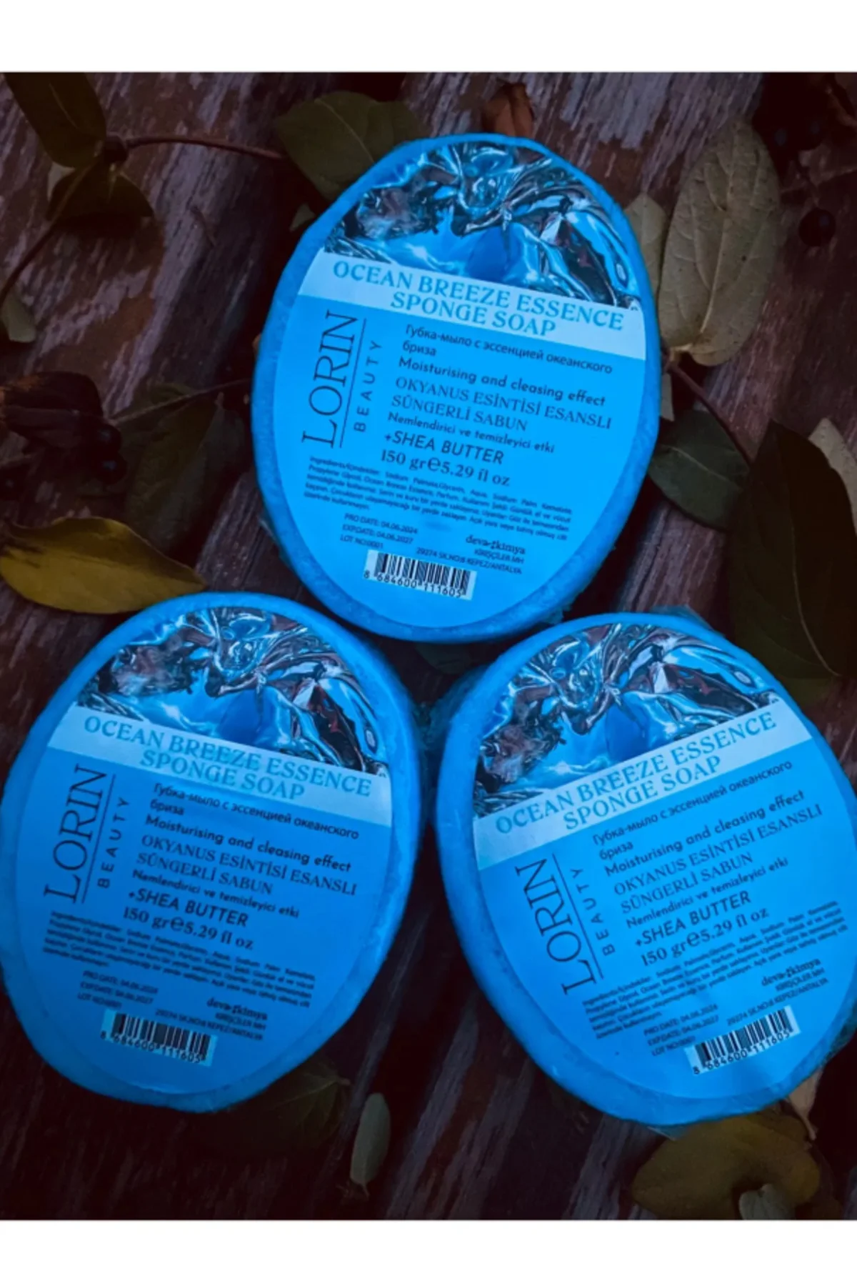 Lorin Deniz Esintisi Özlü Doğal Süngerli Sabun 150 GR