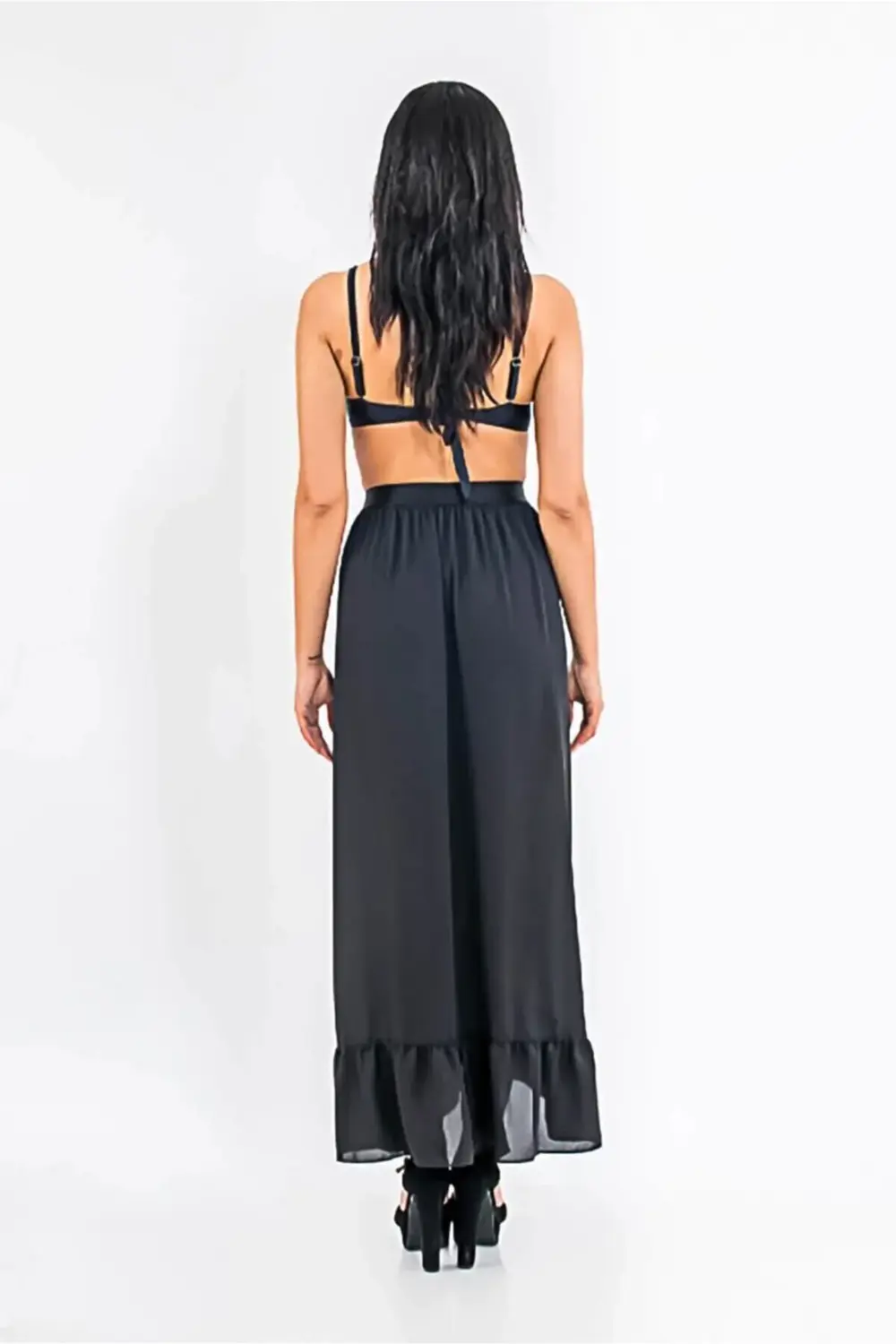 Lorin Maxi Plaj Eteği Pareo Siyah