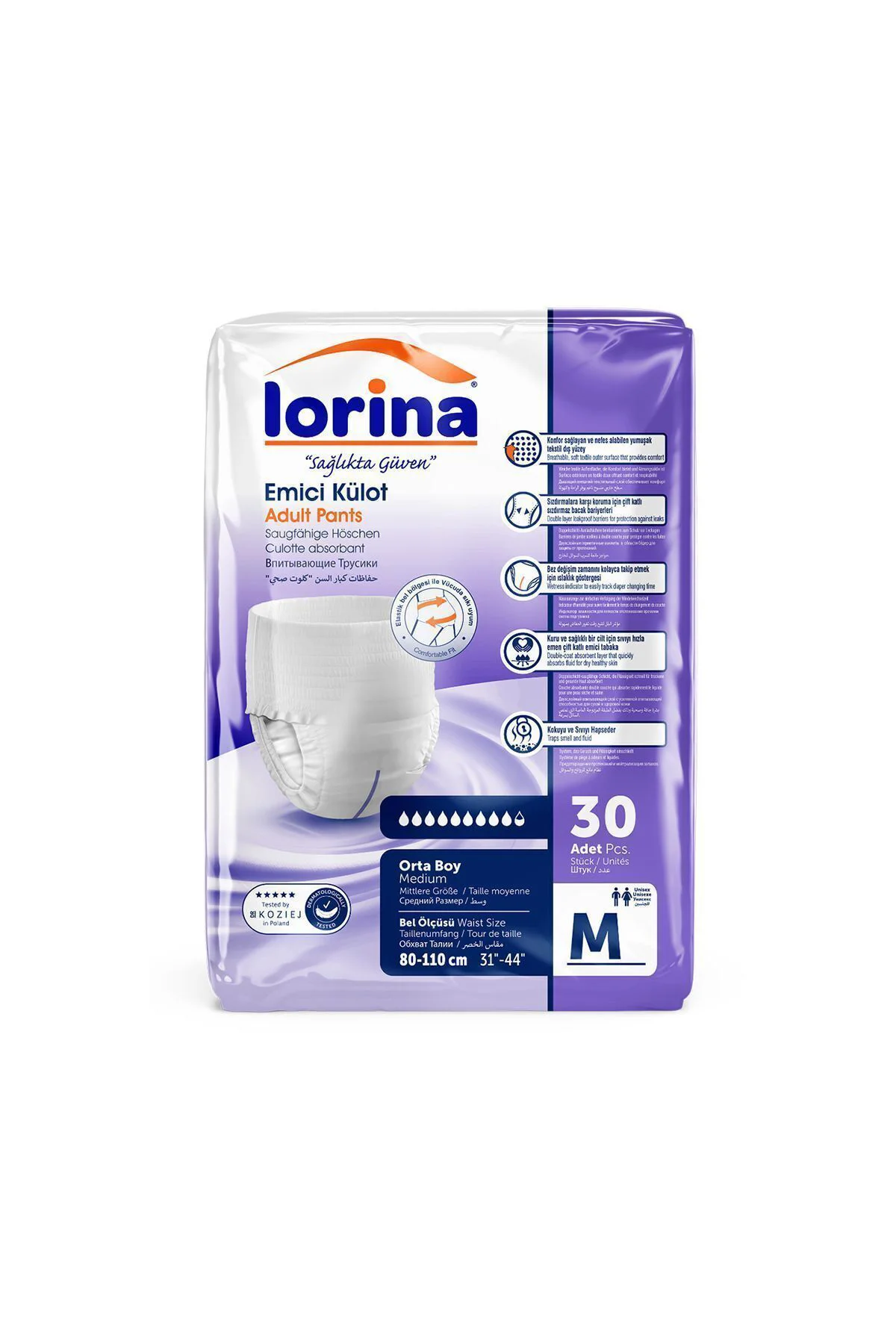 Lorina Emici Külot Hasta Bezi Medium 60'lı - 200 ML Bariyer Kremi