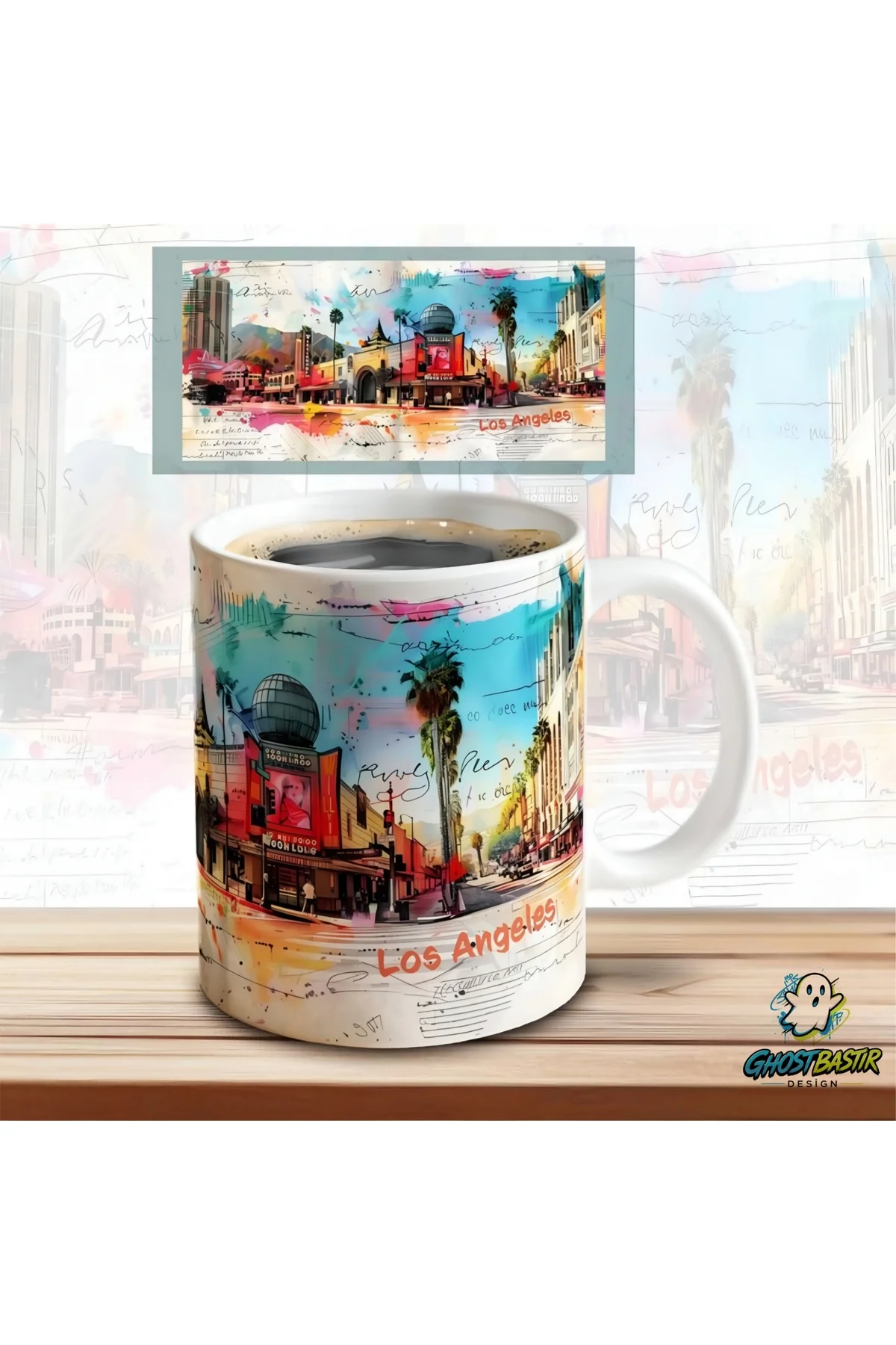 Los Angeles Kupa Bardak | Tek Adet K0599