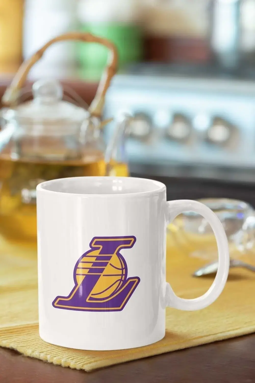 Los Angeles Lakers Baskılı Porselen Kupa Bardak