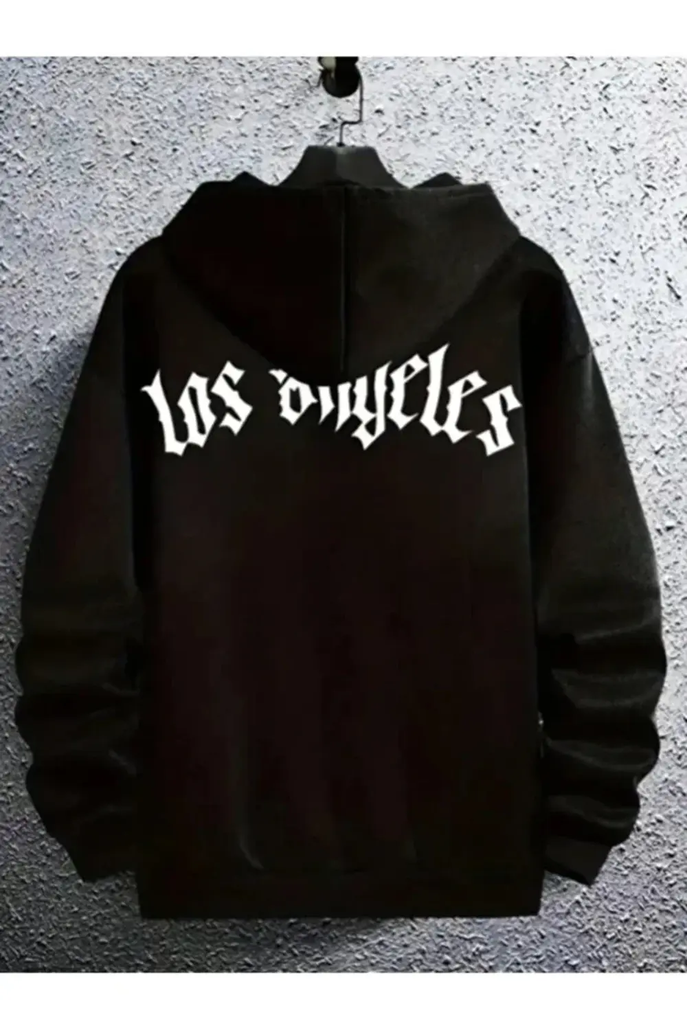 Losangeles Baskılı Kapüşonlu Sweatshirt