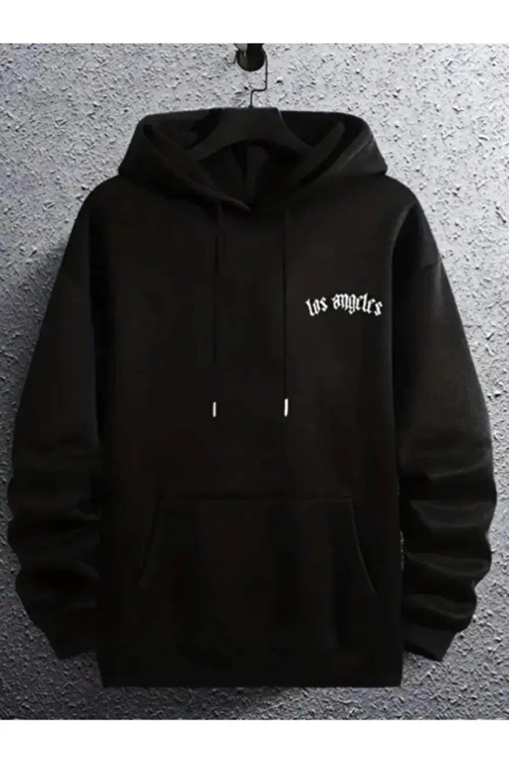 Losangeles Baskılı Kapüşonlu Sweatshirt