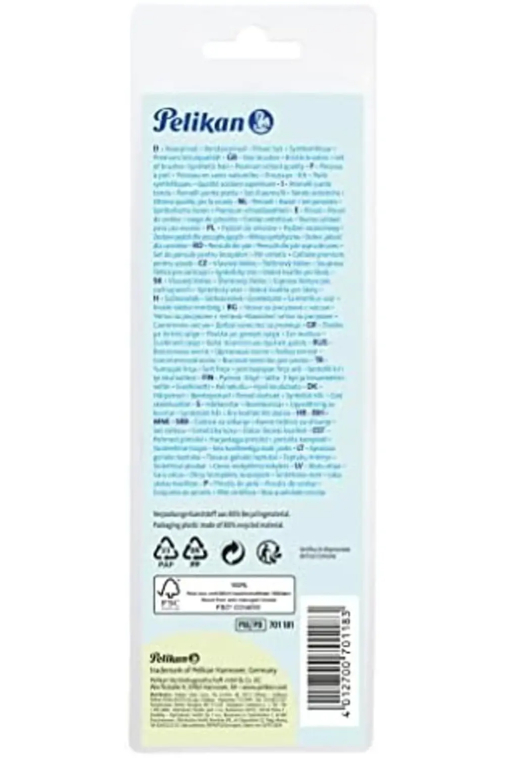 Lot de 8 pinceaux synthétiques de qualité supérieure 395519