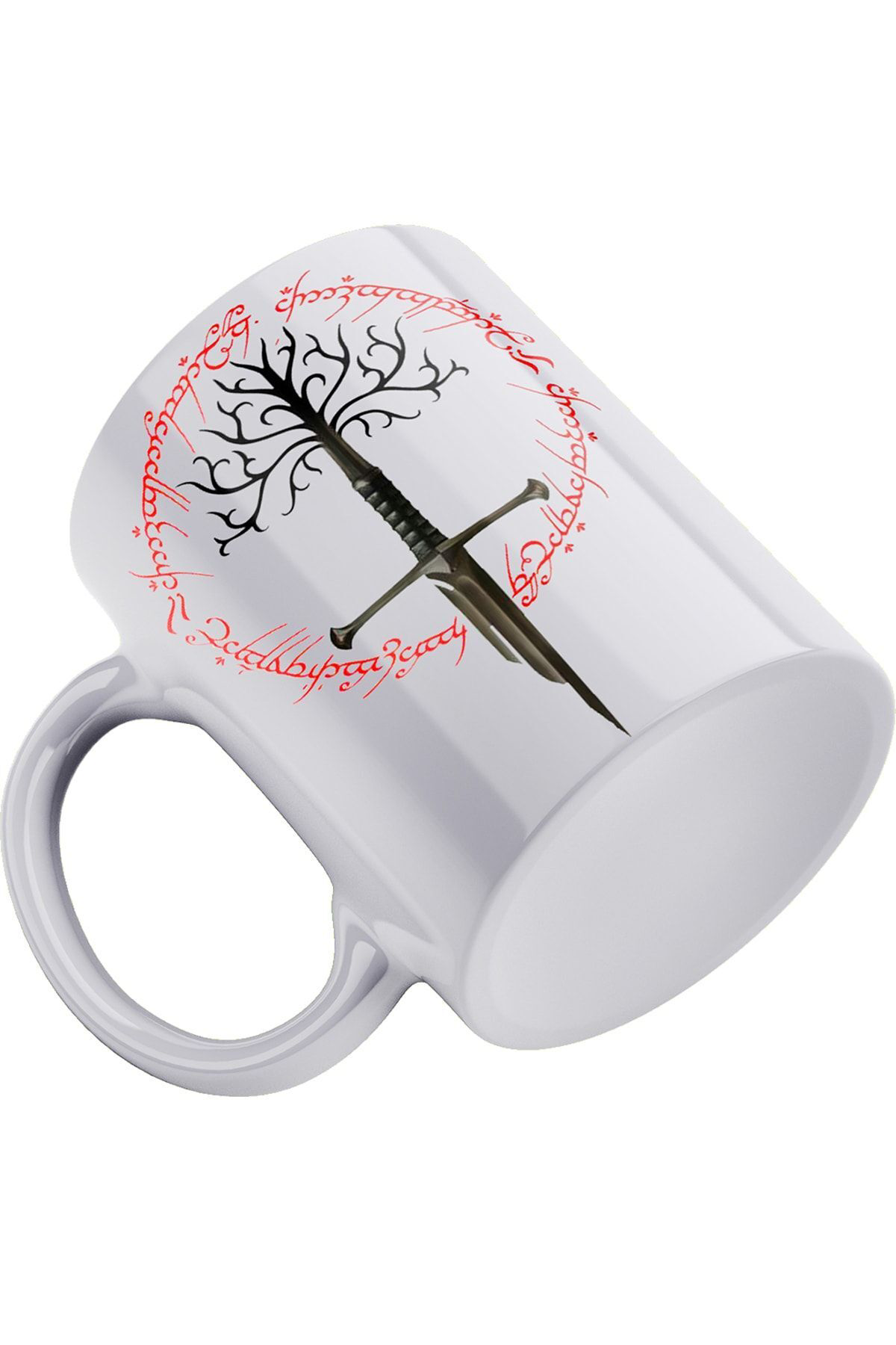 Remonz Lotr Narsil Çift Baskılı Porselen Kupa