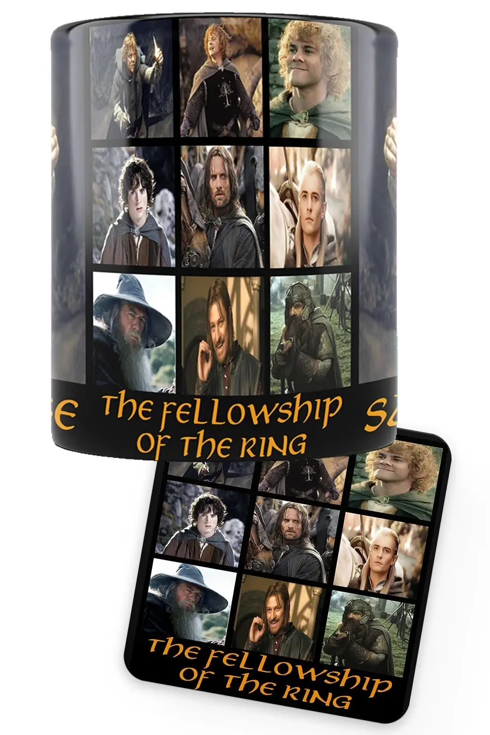 Lotr Yüzük Kardeşliği Serisi, Sam Baskılı Porselen Kupa, Ahşap Ba