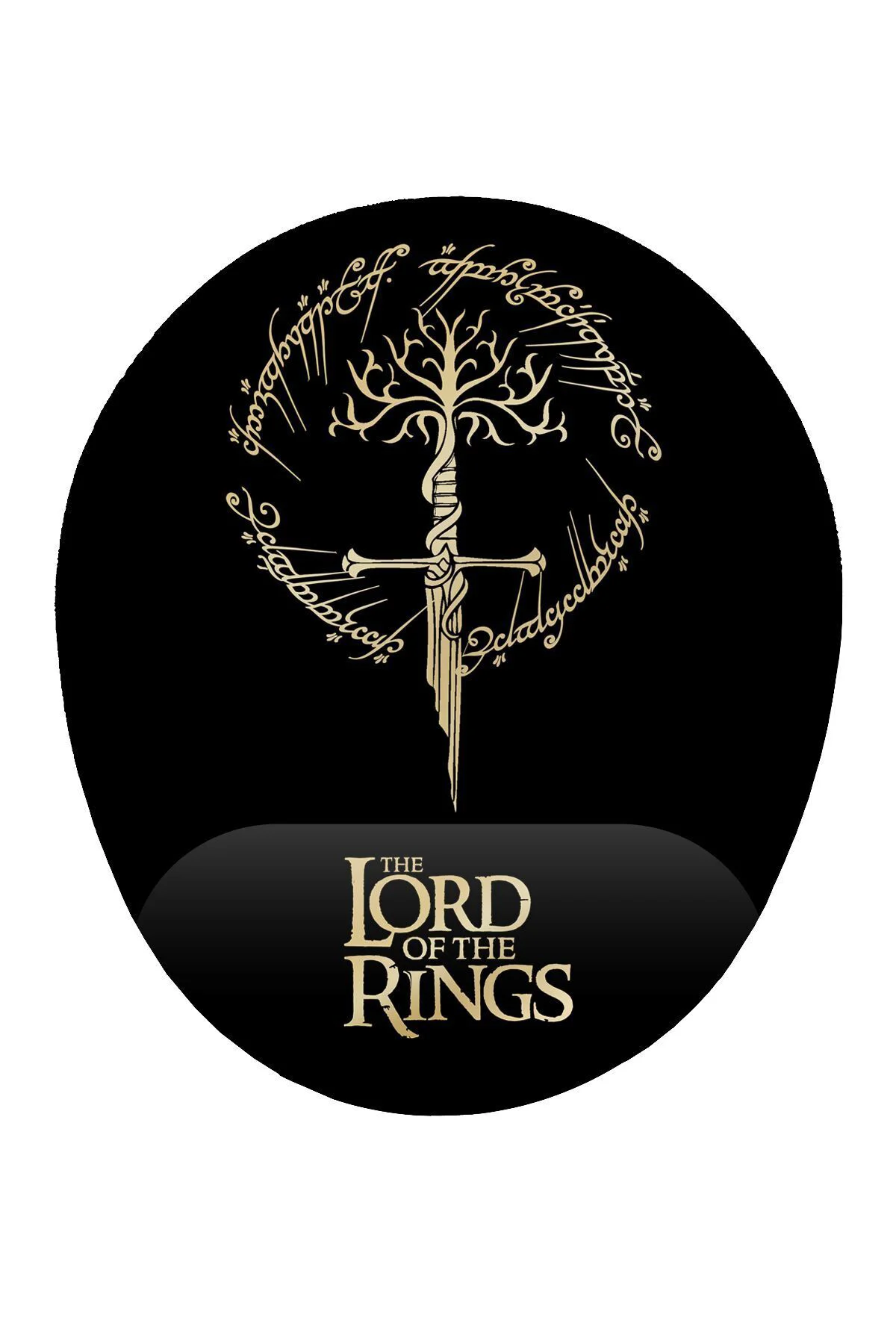 Lotr Yüzükleri Efedisi Bilek Destekli Mouse Pad Ergonomik Kaymaz Taban Mousepad Fare Altlığı
