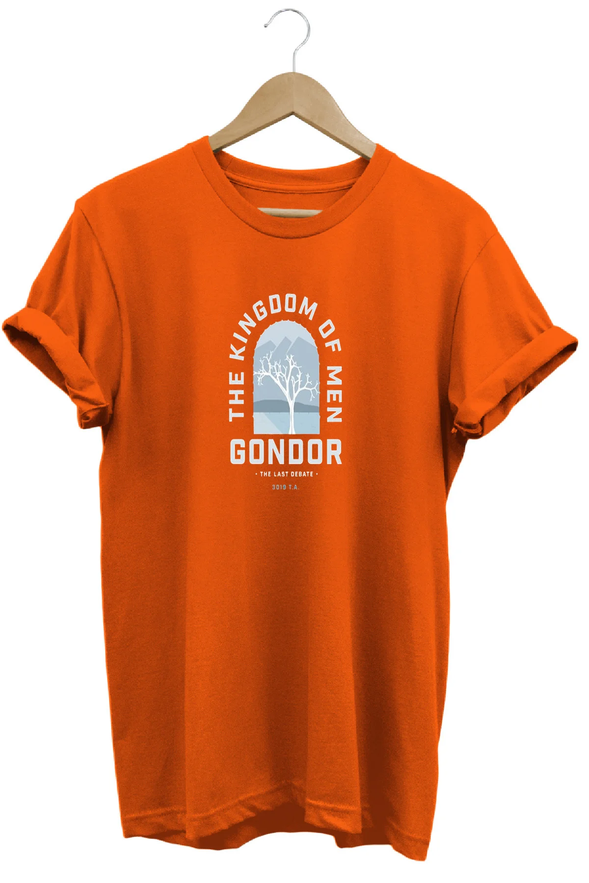 Lotr Yüzüklerin Efendisi Gondor Baskılı Kısa Kollu Pamuklu Bisikl