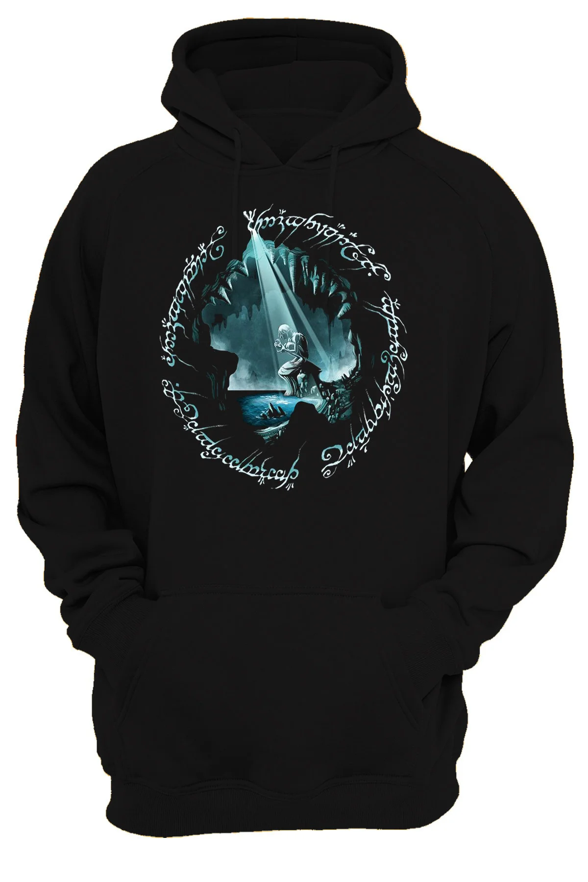 Lotr Yüzüklerin Efendisi Gollum Baskılı 3 Ipl. Şardonlu, Içi Polar, Kalın(600gr) Hoodie