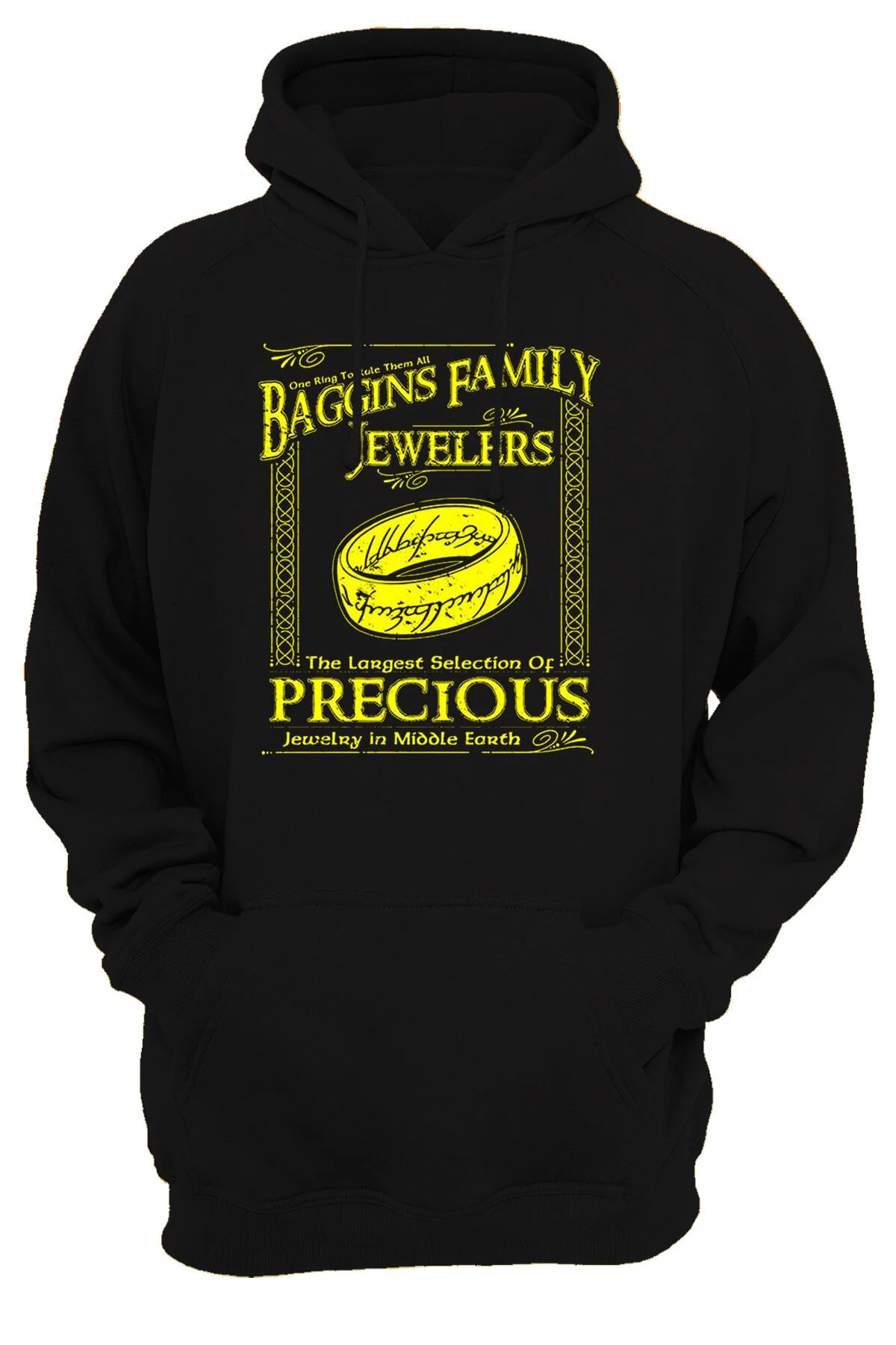 Lotr Yüzüklerin Efendisi Baggins Baskılı 3 Ipl. Şardonlu, Içi Polar, Kalın(600gr) Hoodie