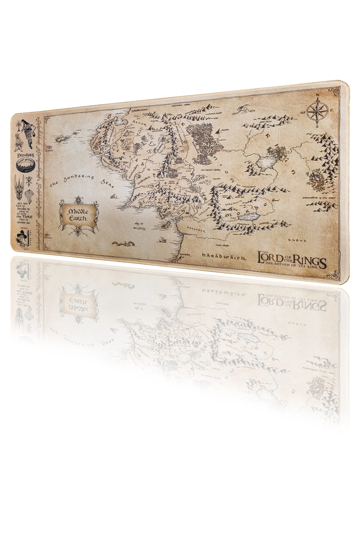 LOTR Yüzüklerin Efendisi Oyun Gaming Klavye Mouse Pad 80*40 cm