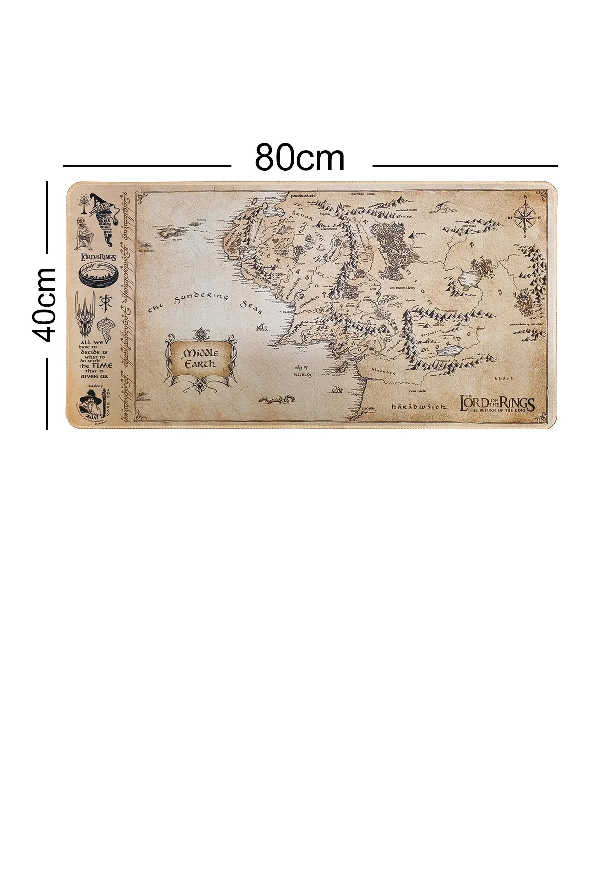 LOTR Yüzüklerin Efendisi Oyun Gaming Klavye Mouse Pad 80*40 cm