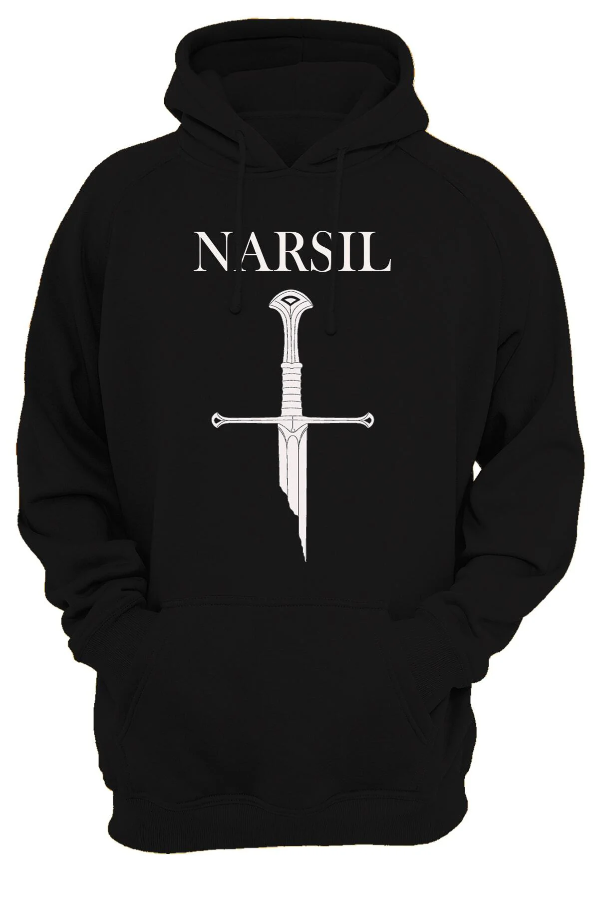 Lotr Yüzüklerin Efendisi Narsil Baskılı 3 Ipl. Şardonlu, Içi Polar, Kalın(600gr) Hoodie