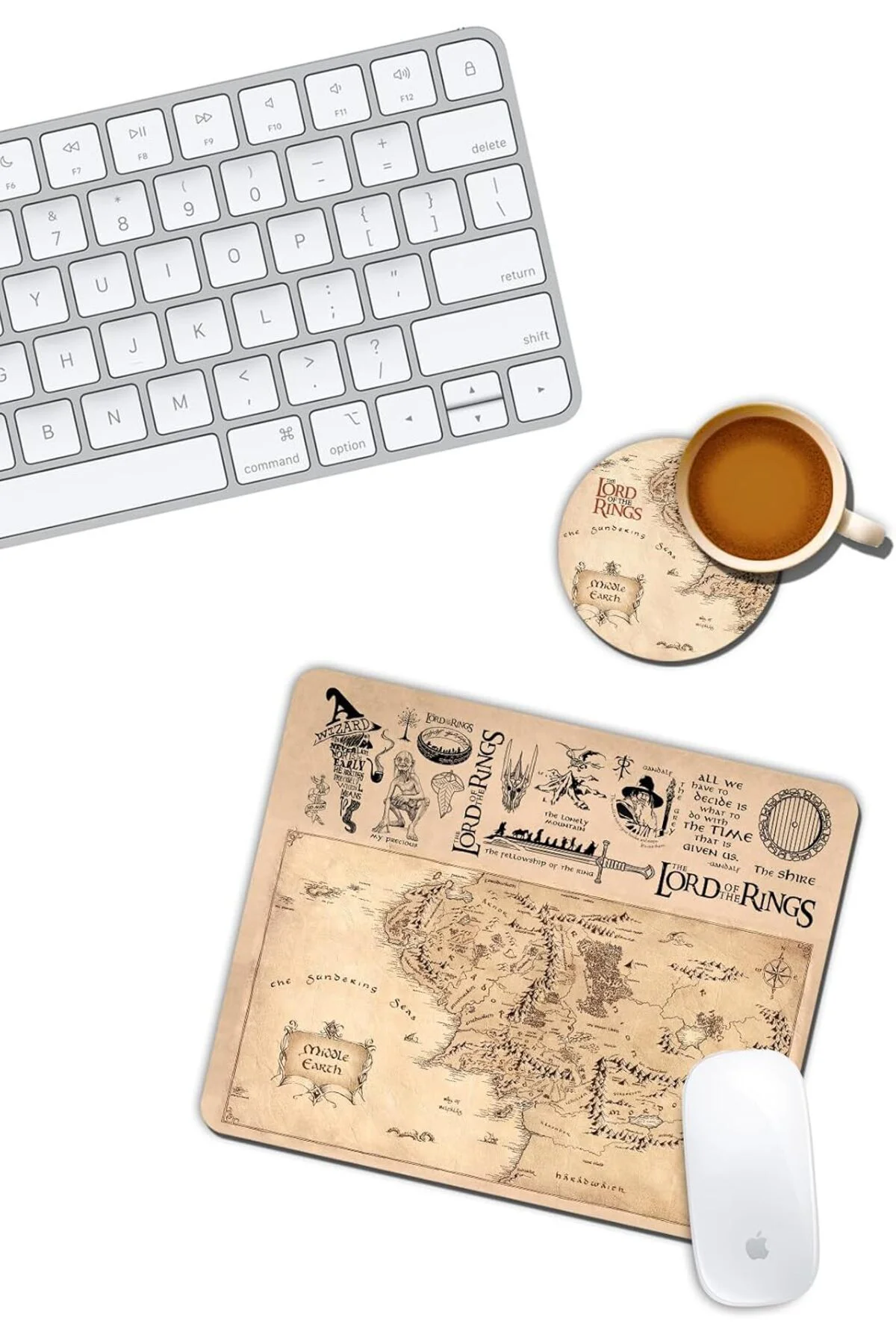 LOTR Yüzüklerin Efendisi Mouse Pad ve Bardak Altlığı Set 1190732