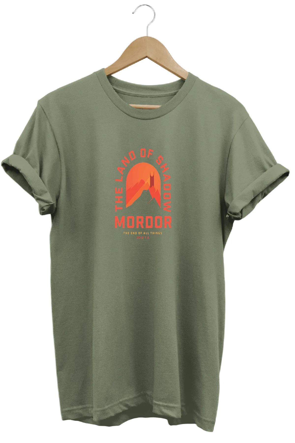 Lotr Yüzüklerin Efendisi Mordor Baskılı Kısa Kollu Pamuklu Bisikl