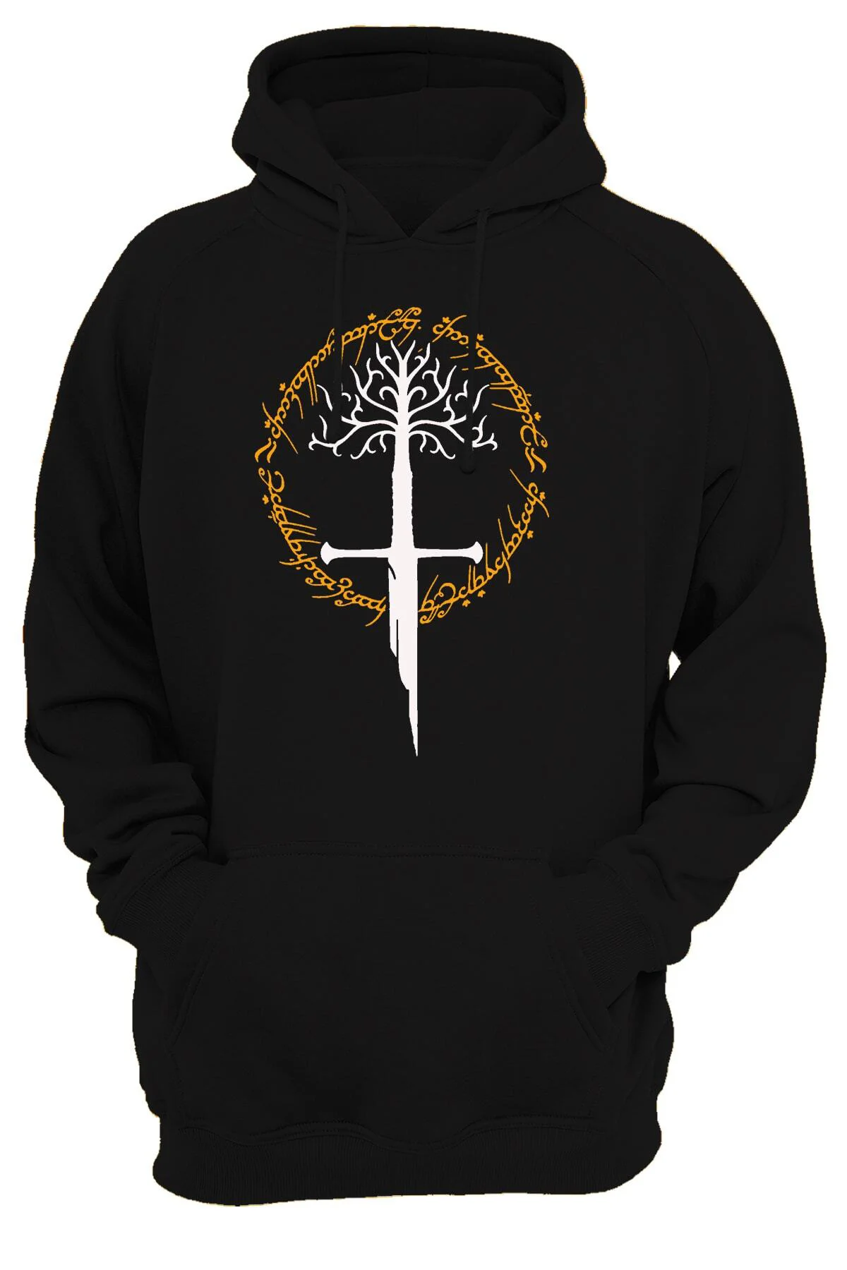 Lotr Yüzüklerin Efendisi Narsil Baskılı 3 Ipl. Şardonlu, Içi Polar, Kalın(600gr) Hoodie