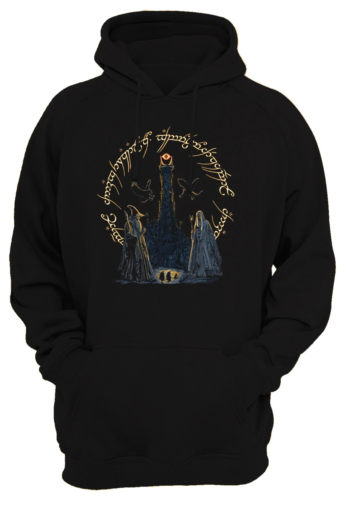 Lotr Yüzüklerin Efendisi Baskılı 3 Iplik Şardonlu, Içi Polar, Kalın(600GR) Hoodie