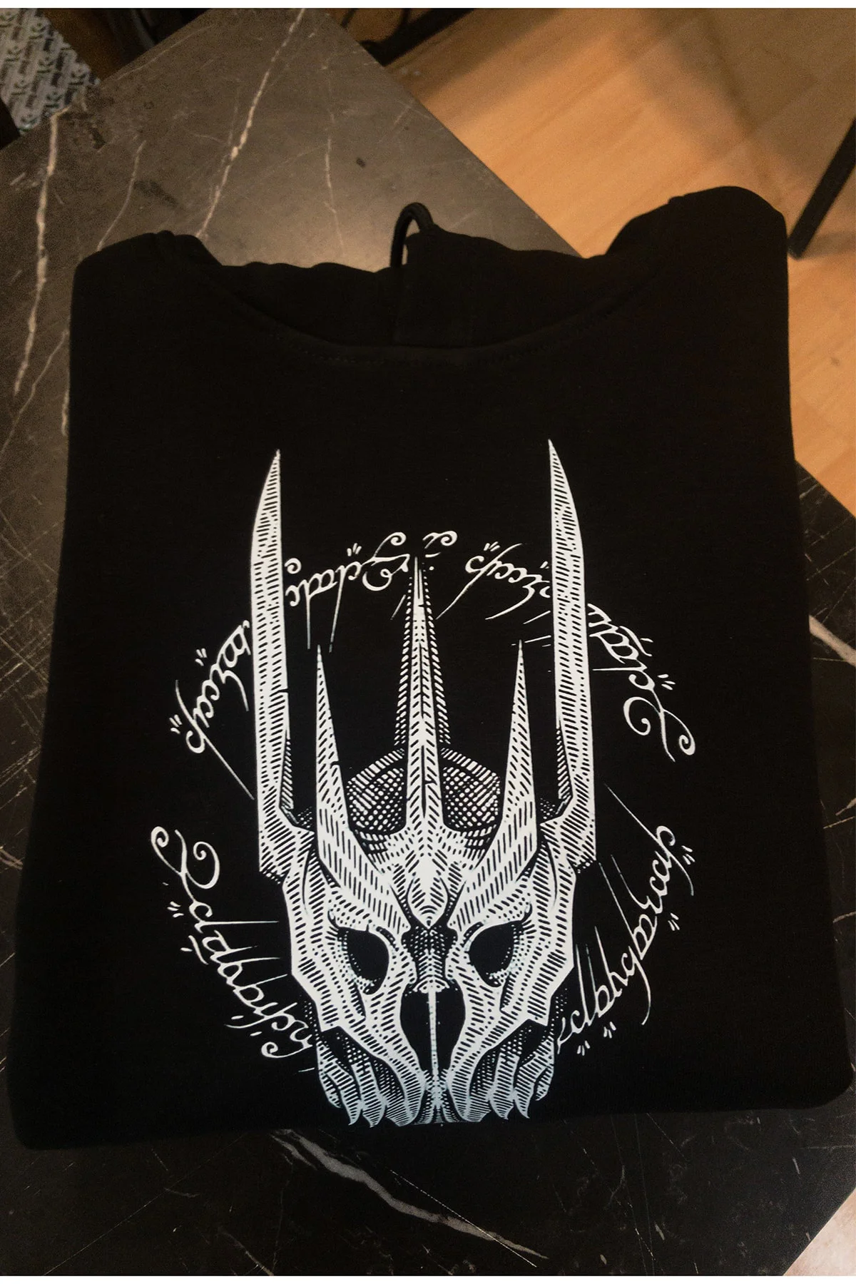 Lotr Yüzüklerin Efendisi Sauron Baskılı 3 Ipl. Şardonlu, Içi Polar, Kalın(600gr) Hoodie