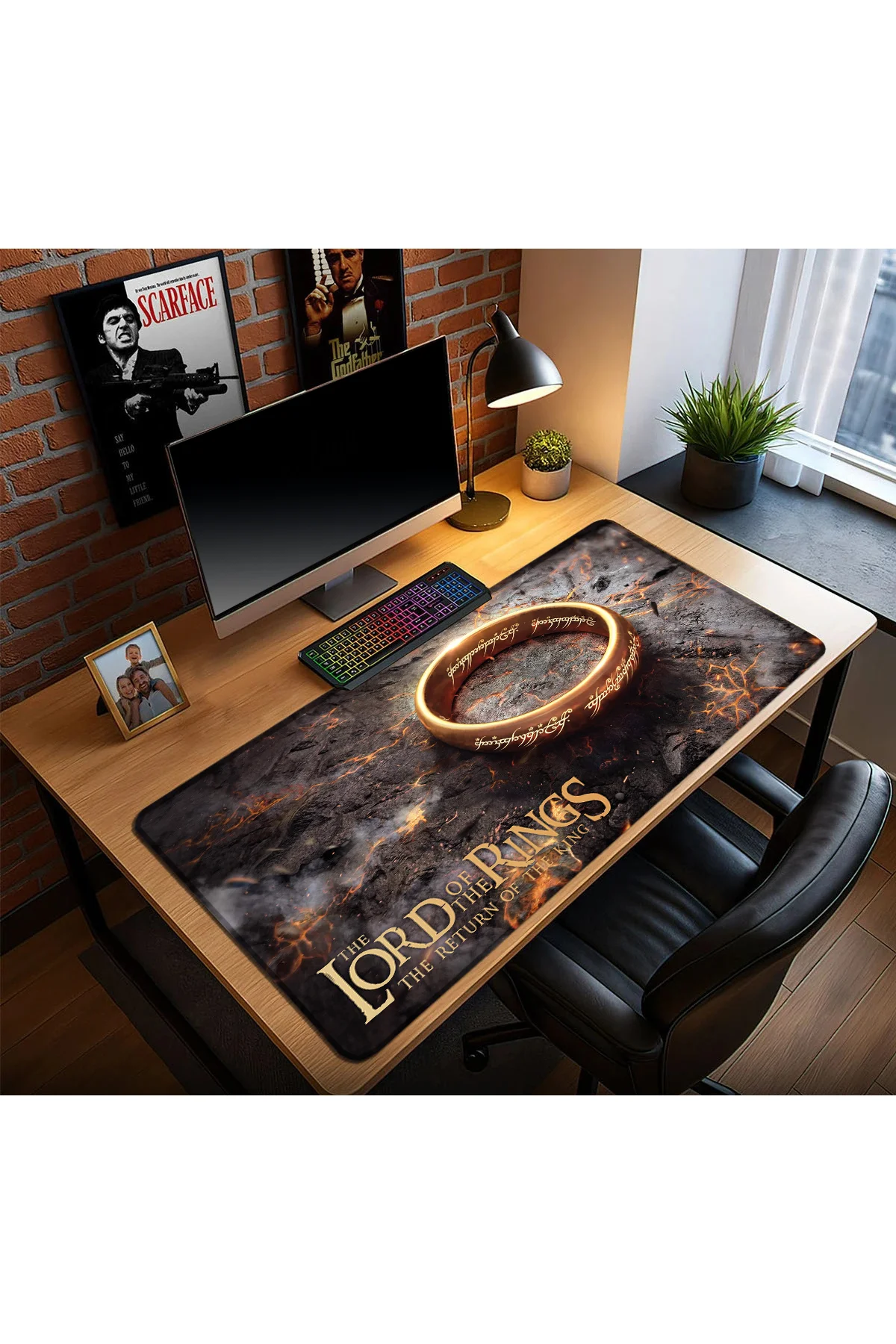 LOTR Yüzüklerin Efendisi Oyun Gaming Klavye Mouse Pad Masa Matı 8
