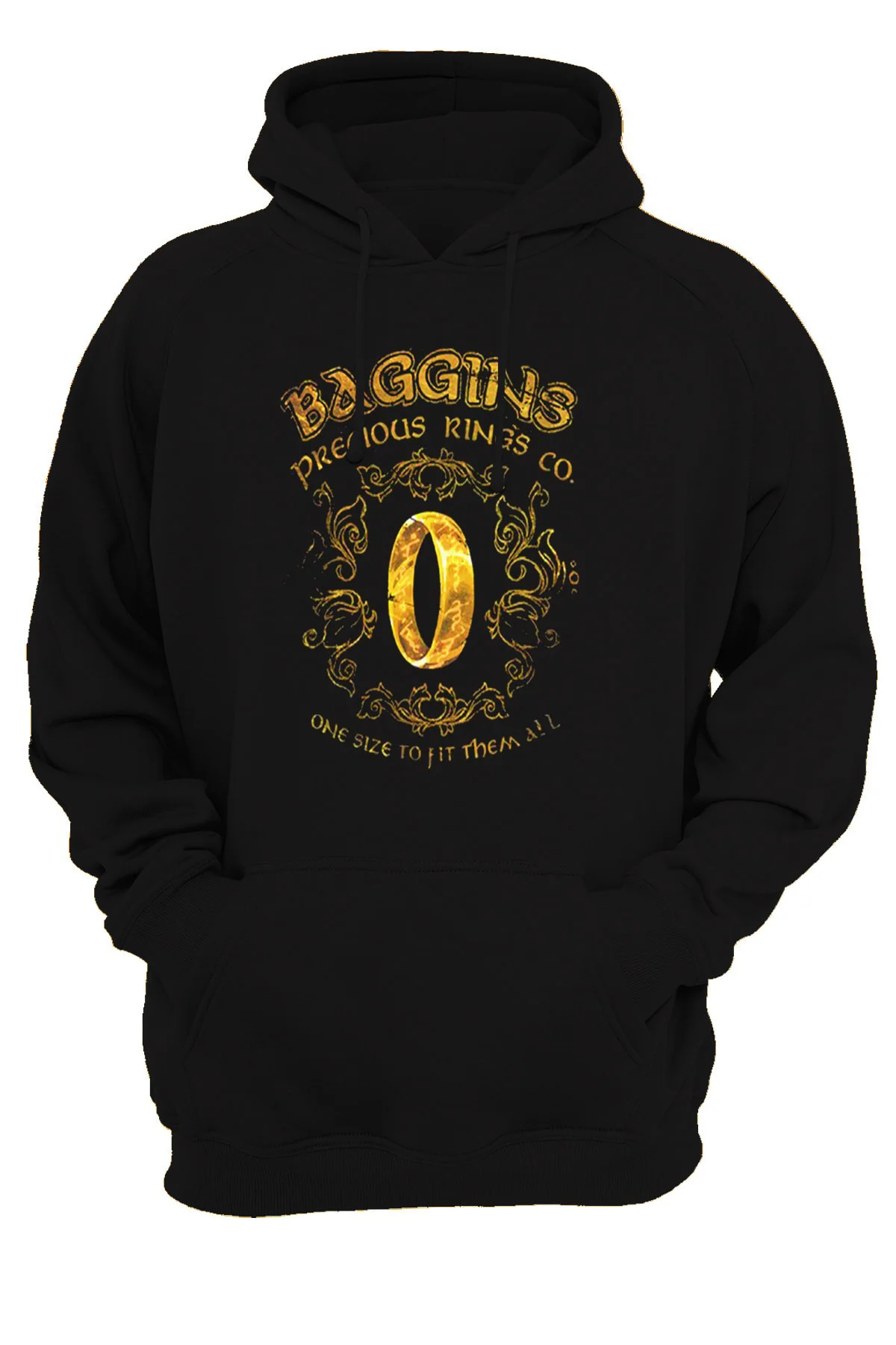 Lotr Yüzüklerin Efendisi Baggins Baskılı 3 Ipl. Şardonlu, Içi Polar, Kalın(600gr) Hoodie