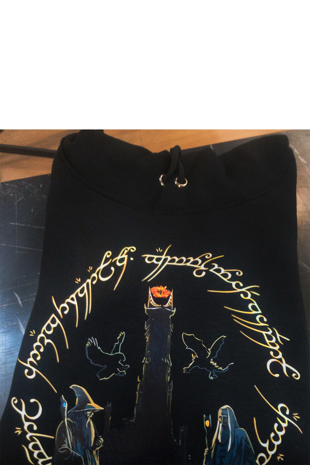 Lotr Yüzüklerin Efendisi Baskılı 3 Iplik Şardonlu, Içi Polar, Kalın(600GR) Hoodie