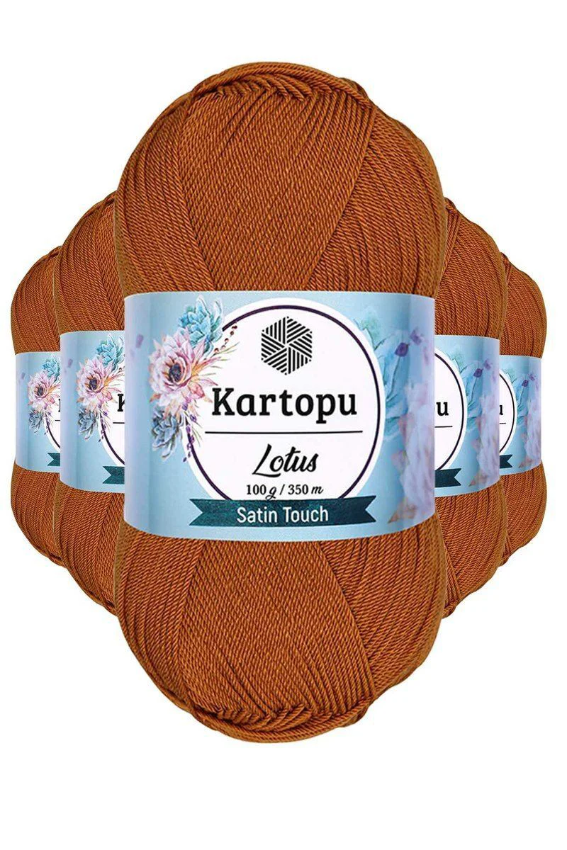Lotus Bikini Örgü İpi K302 - Tarçın 5'li Paket %100 Akrilik Anti-Pilling Fiyatı, Yorumları ve Özellikleri