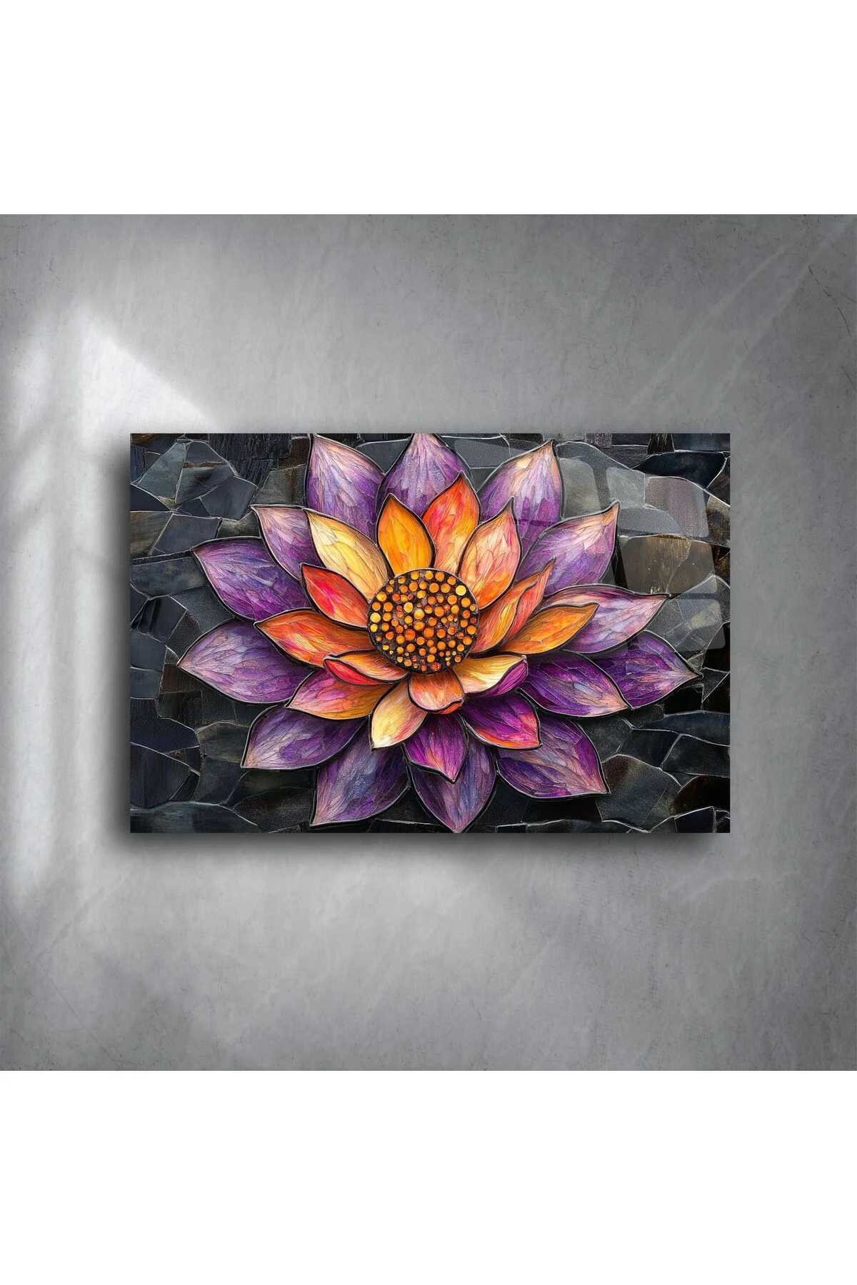 Lotus Çiçeği Cam Duvar Tablosu Lotus Çiçeği Cam Duvar Tablosu