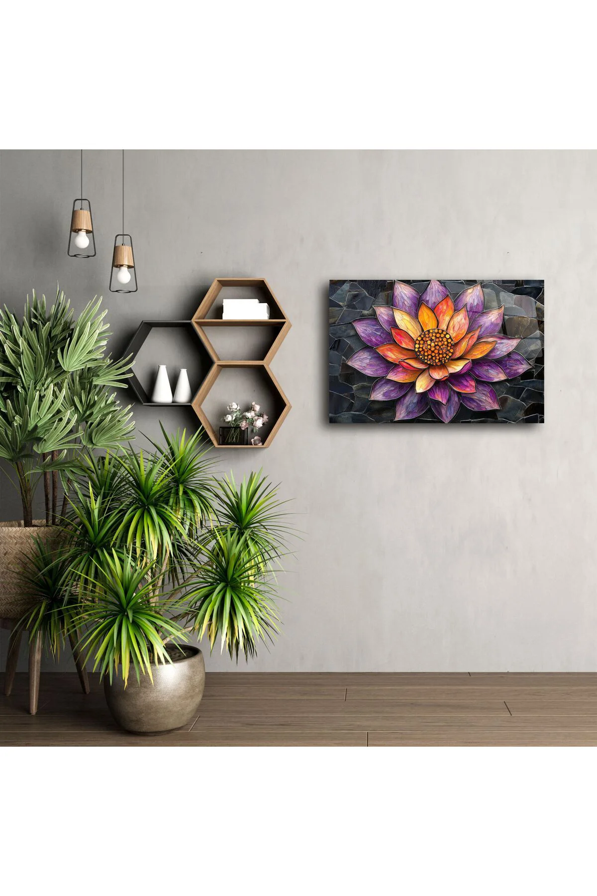 Lotus Çiçeği Cam Duvar Tablosu Lotus Çiçeği Cam Duvar Tablosu