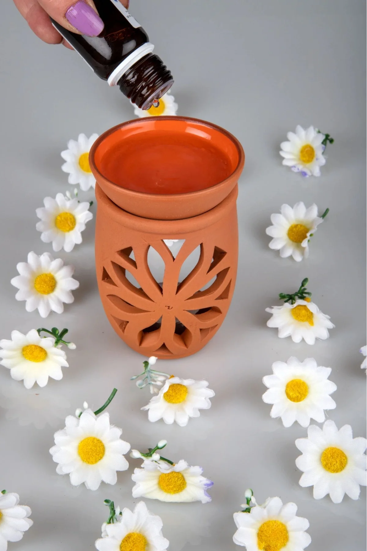 Lotus Çiçeği El Yapımı Çömlek Buhurdanlık Tütsülük Lotus Çiçeği El Yapımı Çömlek Buhurdanlık Tütsülük - Görsel 5