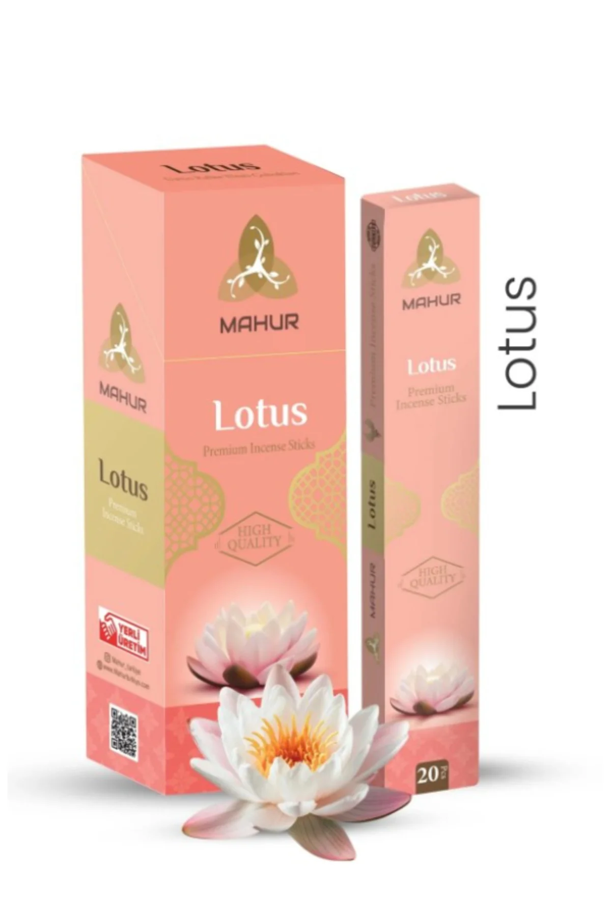 LOTUS ÇUBUK TÜTSÜ 5 PAKET 100 ADET (INCENSE STICKS, 5 PACKS, 100 STICKS)