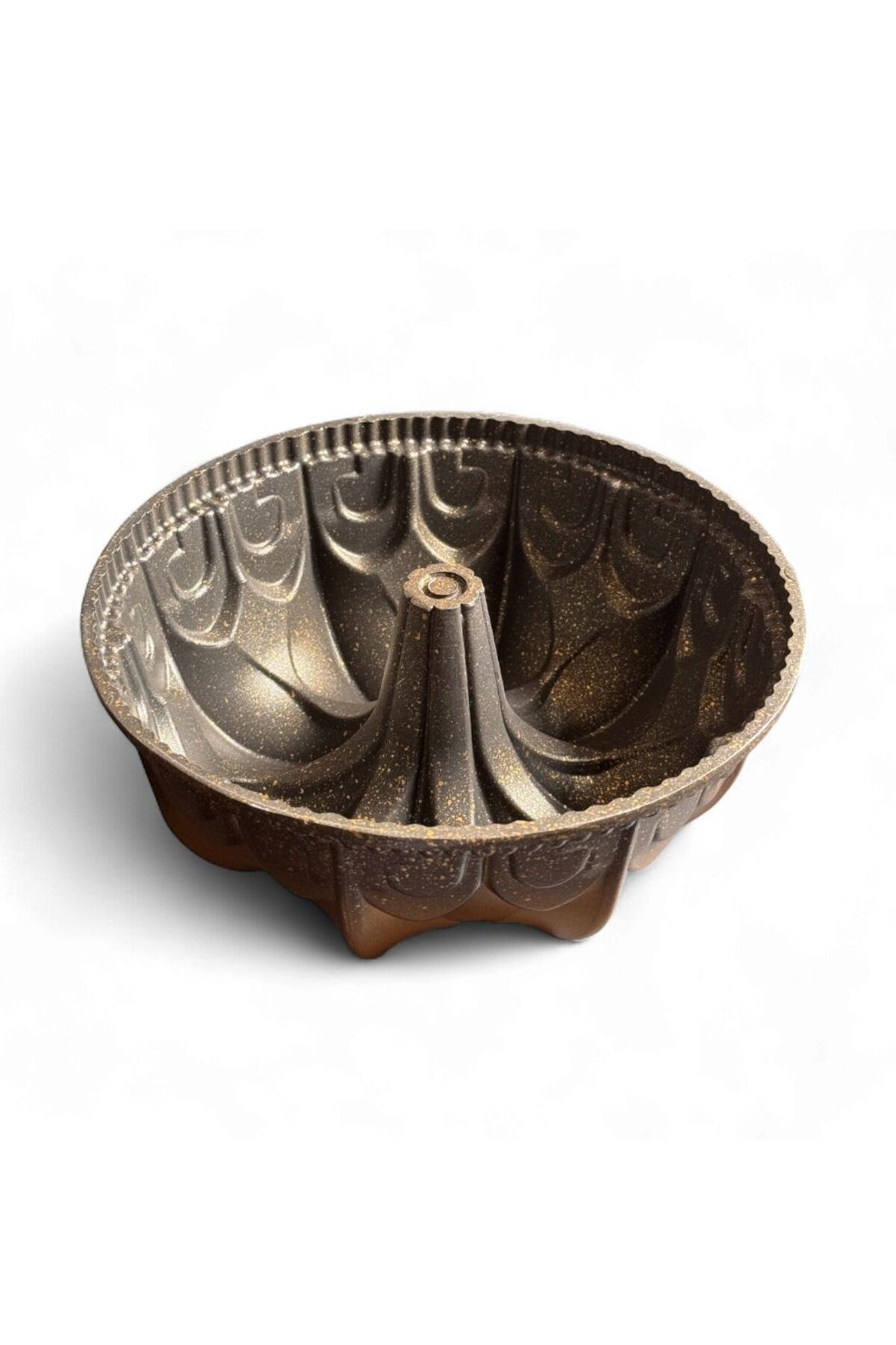 Lotus Desenli Döküm Kek Kalıbı – 23,5 cm x 10 cm | Yapışmaz Yüzey