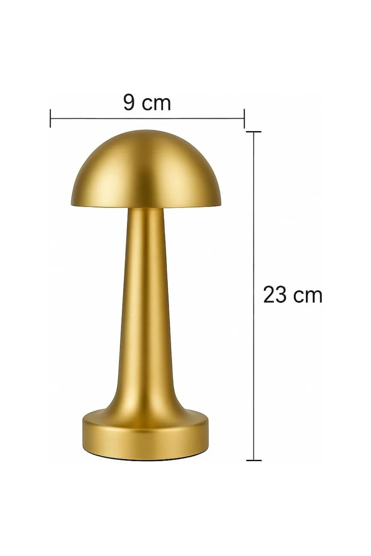 Lotus Gold Şarjlı Dokunmatik Masa Lambası - LED Işıklı, 3 Renk Seçeneği, Taşınabilir ve U