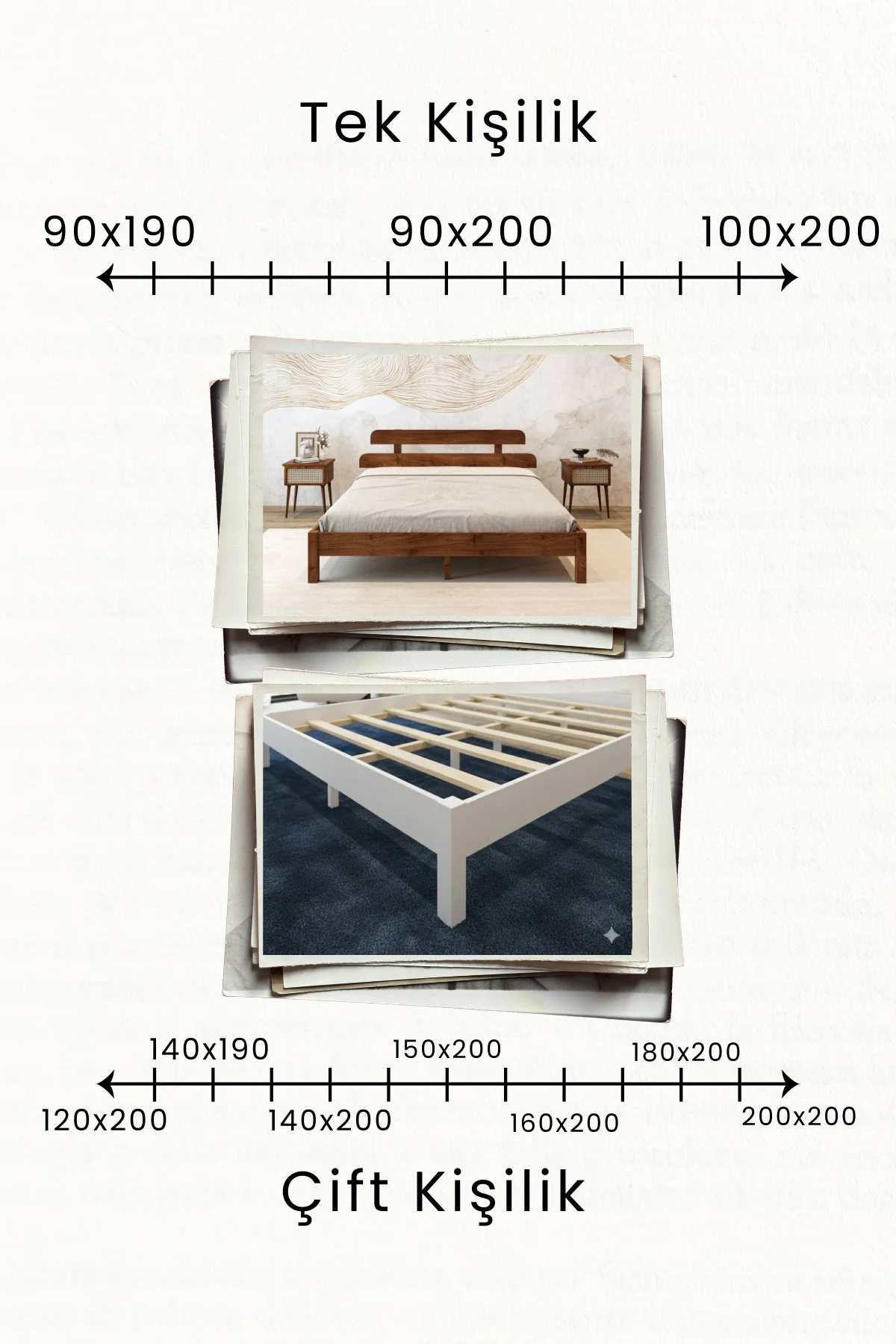 Lotus Modern Ahşap Karyola - Özel Tasarım 2'li Başlık Detaylı Modern Masif Çam Karyola Fiyatı, Yorumları ve Özellikleri