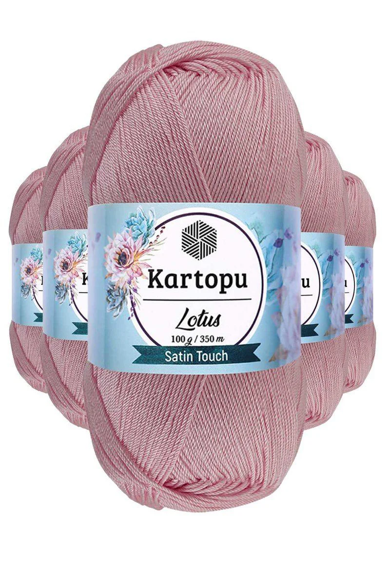Lotus Örgü İpi K768 Açık Pembe - 5'li Paket, 350m, %100 Anti-Pilling Akrilik Fiyatı, Yorumları ve Özellikleri