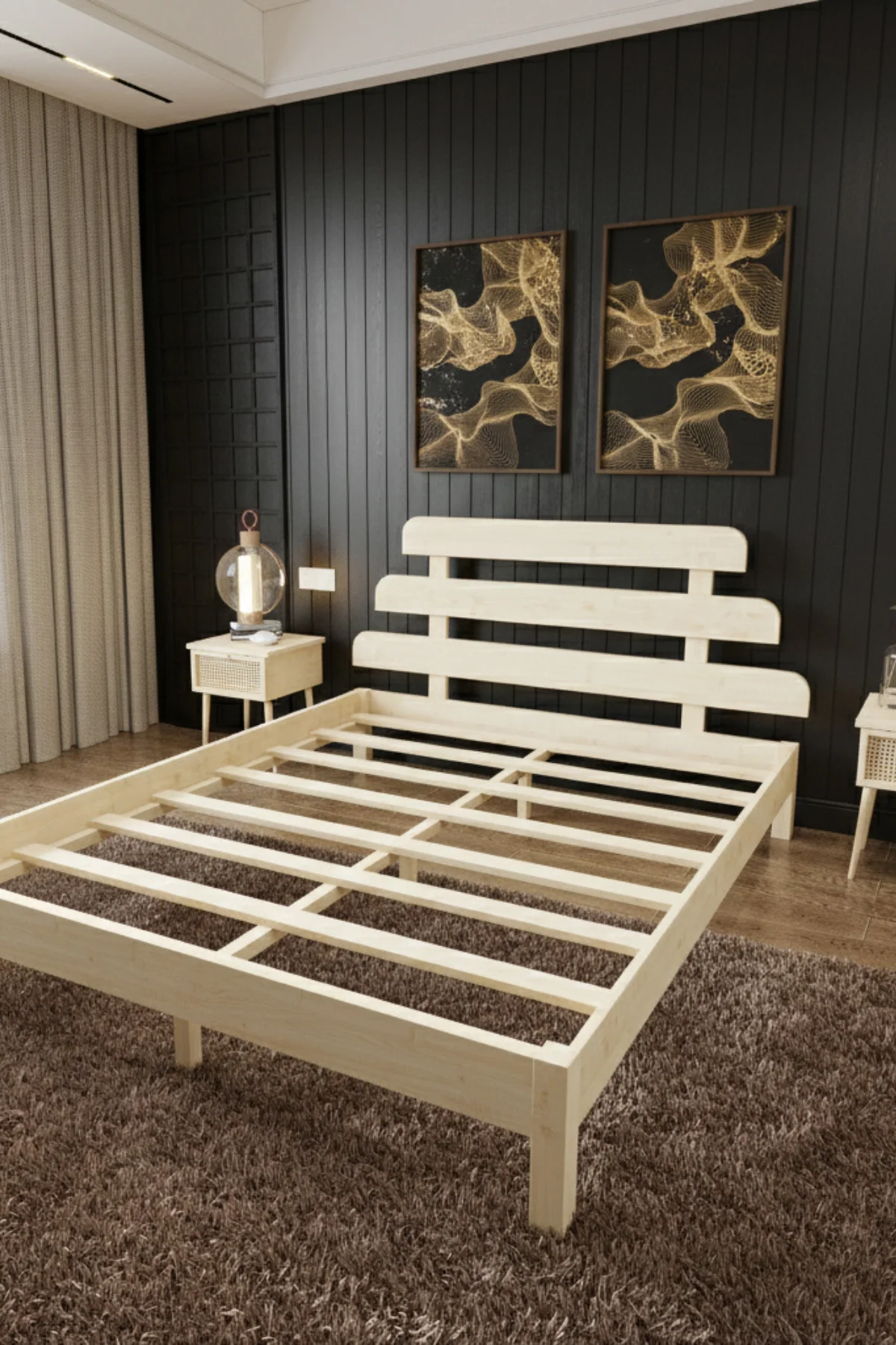 Lotus X Modern Ahşap Karyola - Bohem Tasarım 3'lü Kademeli Başlık Masif Ahşap Karyola Lotus X Modern Ahşap Karyola - Bohem Tasarım 3'lü Kademeli Başlık Masif Ahşap Karyola Fiyatı, Yorumları ve Özellikleri