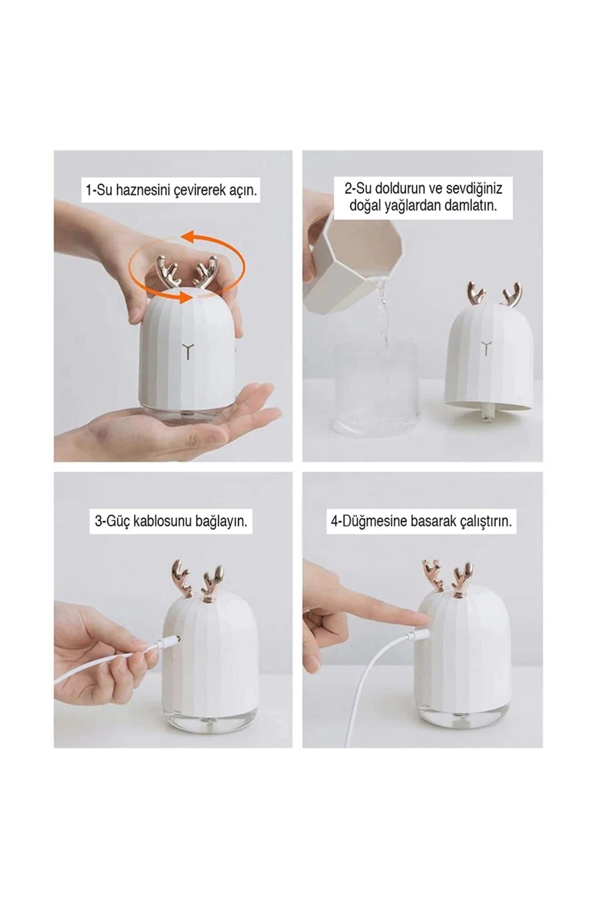 Lovely Humidifier Ortam Dezenfeksiyon ve Şık Buhar Makinesi ( Lis