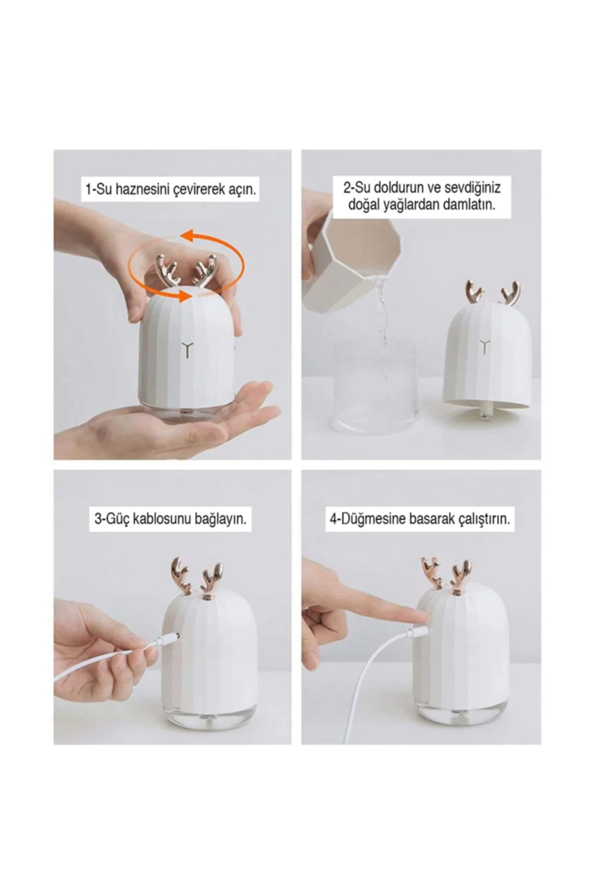 Lovely Humidifier Ortam Dezenfeksiyon ve Şık Buhar Makinesi ( Lis