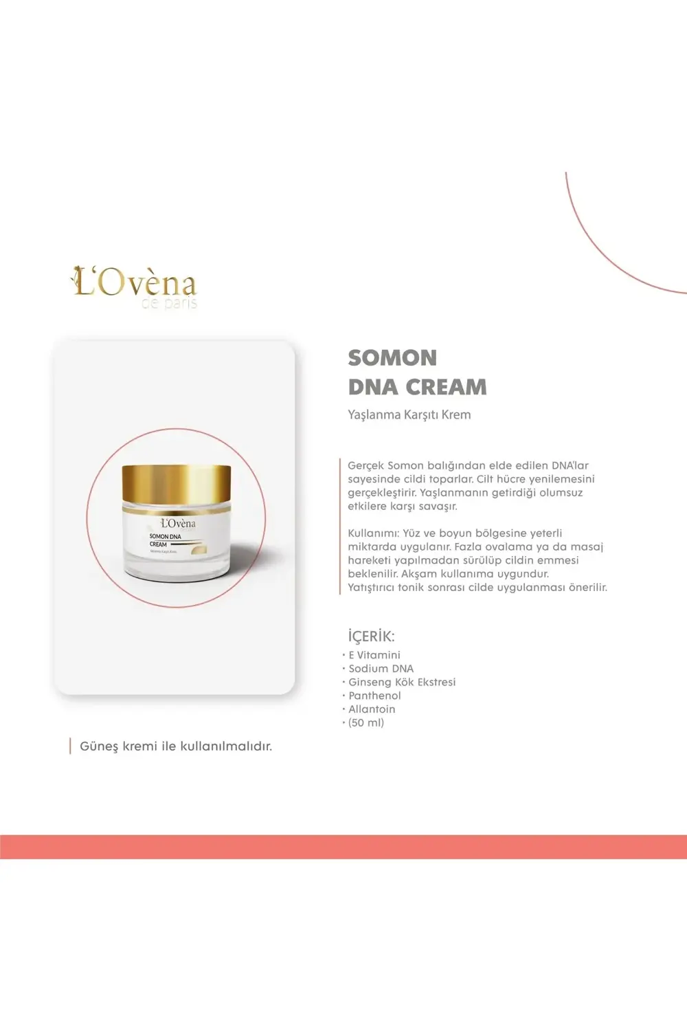 LOVENA DE PARİS - SOMON DNA CREAM - 50 ML